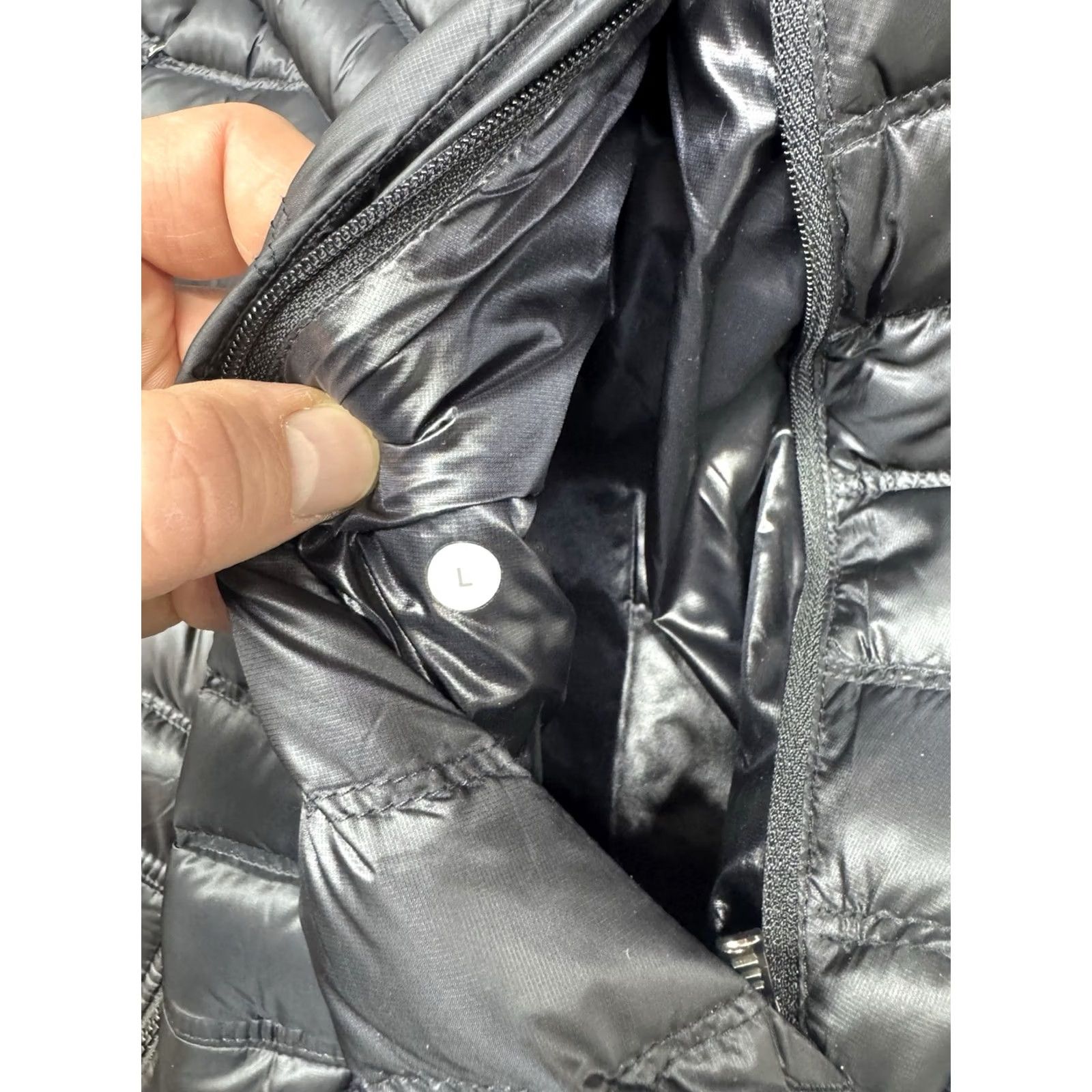 Lululemon Lululemon Knowlton Hybrid Wool Sweater Goose Down Navy Puffer Jacket Mens L Jacket Zip Blue Wool Down Puffer Mens L Size US L / EU 52-54 / 3 - 7 Thumbnail