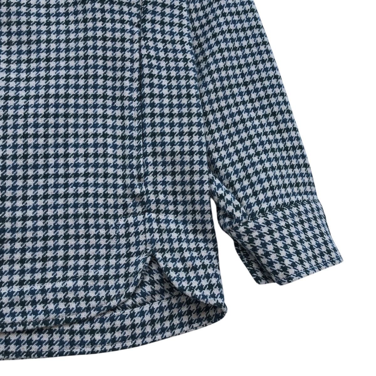 Zara ZARA Green and Beige Houndstooth Shirt Jacket Size US L / EU 52-54 / 3 - 10 Thumbnail