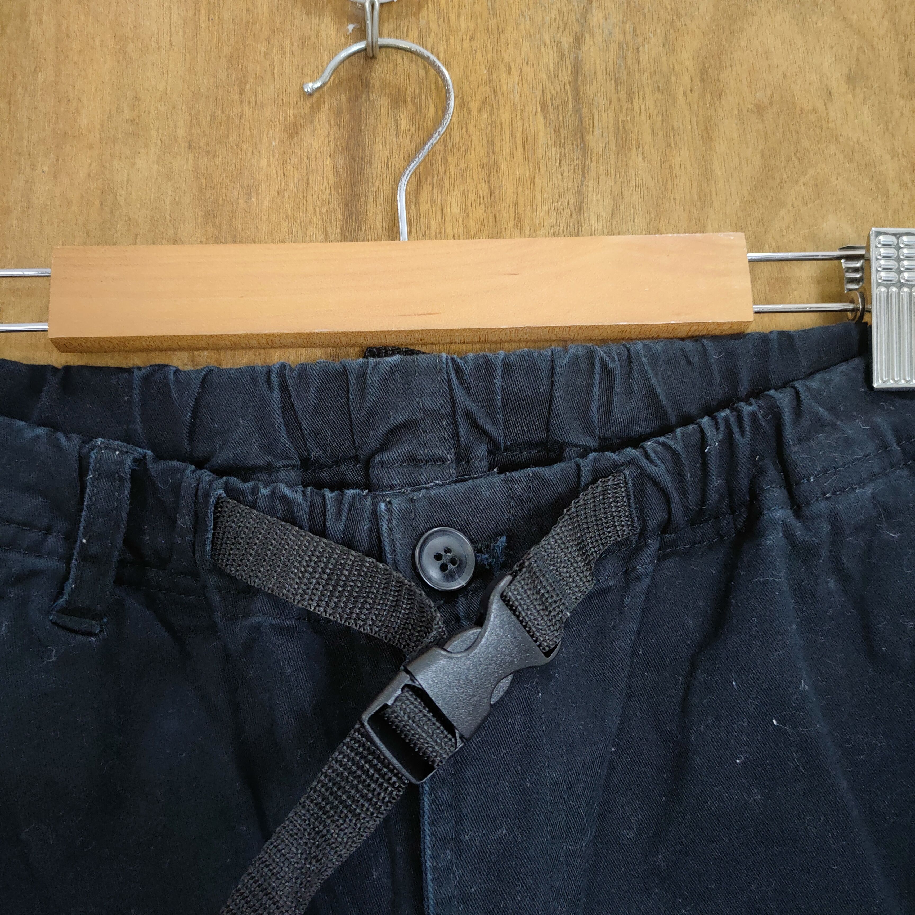 All Blacks × Japanese Brand CAM7 BUCKLE BLACK CARGO PANTS Size US 34 / EU 50 - 6 Thumbnail