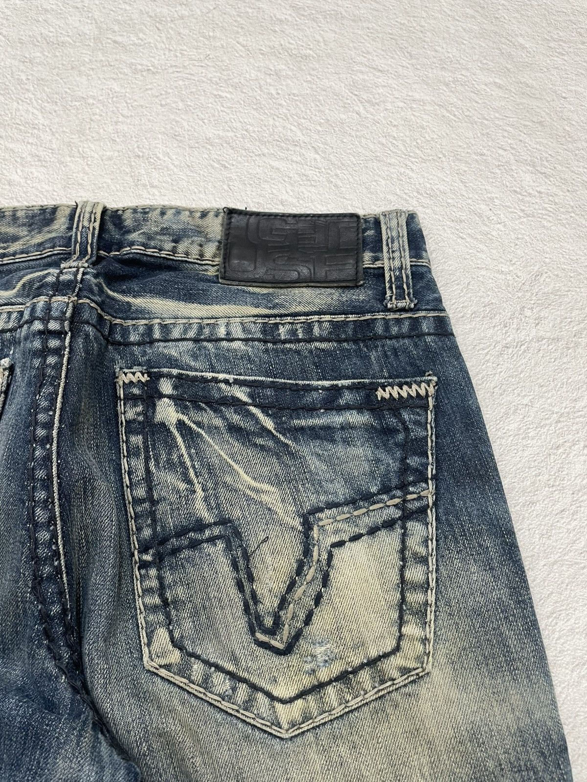 Hysteric Glamour 2000s Acid Washed Distressed Denim Vintage Y2K Size US 31 - 8 Thumbnail