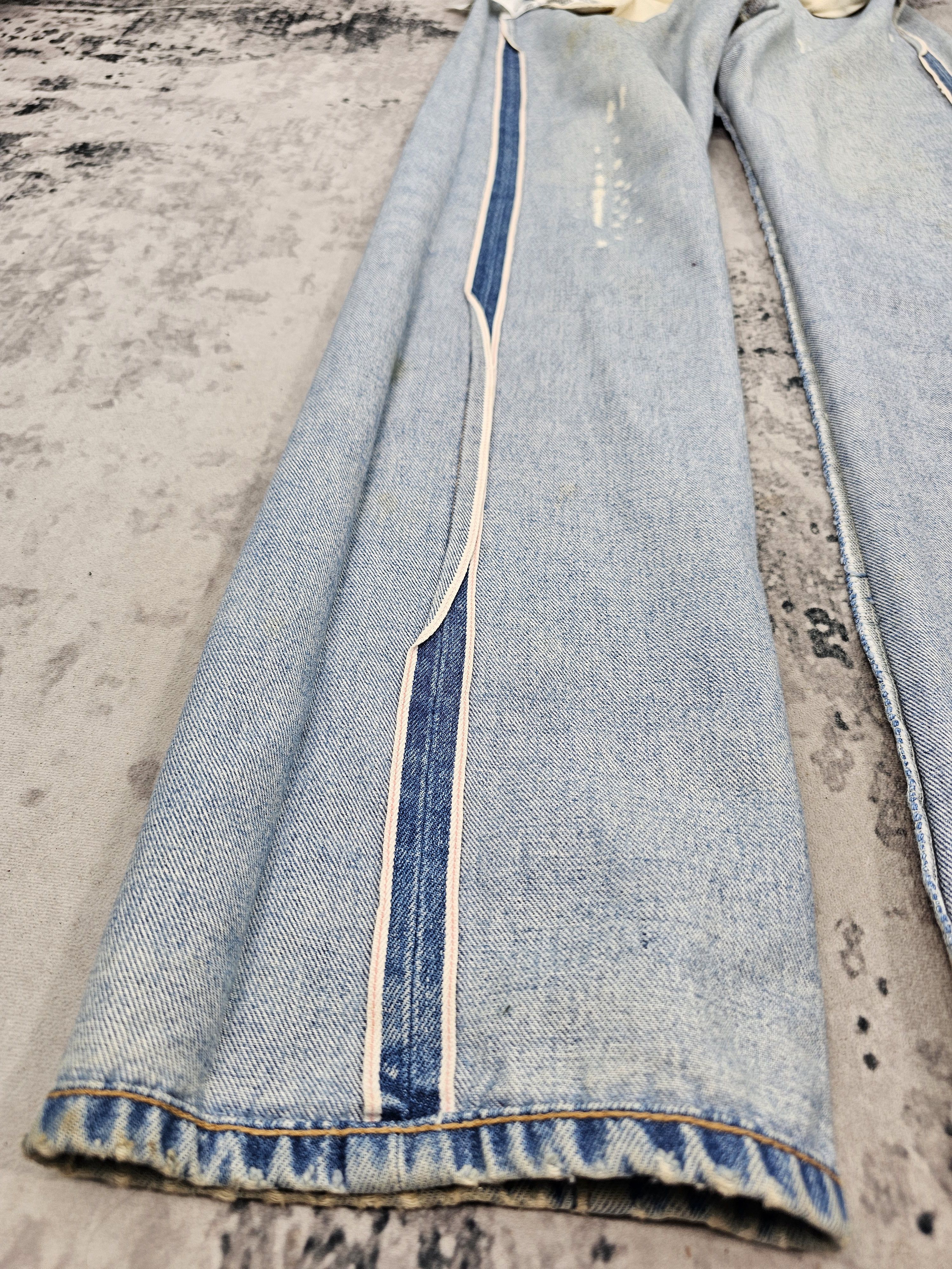 Levi's Vintage Clothing Vtg LEVIS 501 Redline Ripped Rusty Repro Jeans L0442 Size US 33 - 15 Thumbnail