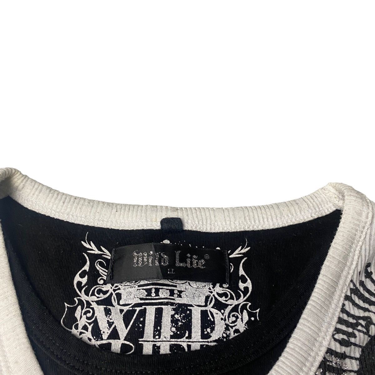 If Six Was Nine 2000's Wild Life Double Layered Skull Poem Longsleeve Size US M / EU 48-50 / 2 - 4 Thumbnail