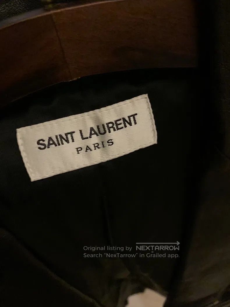 Saint Laurent Paris Saint Laurent Paris Leather Jacket Size S / US 4 / IT 40 - 4 Thumbnail
