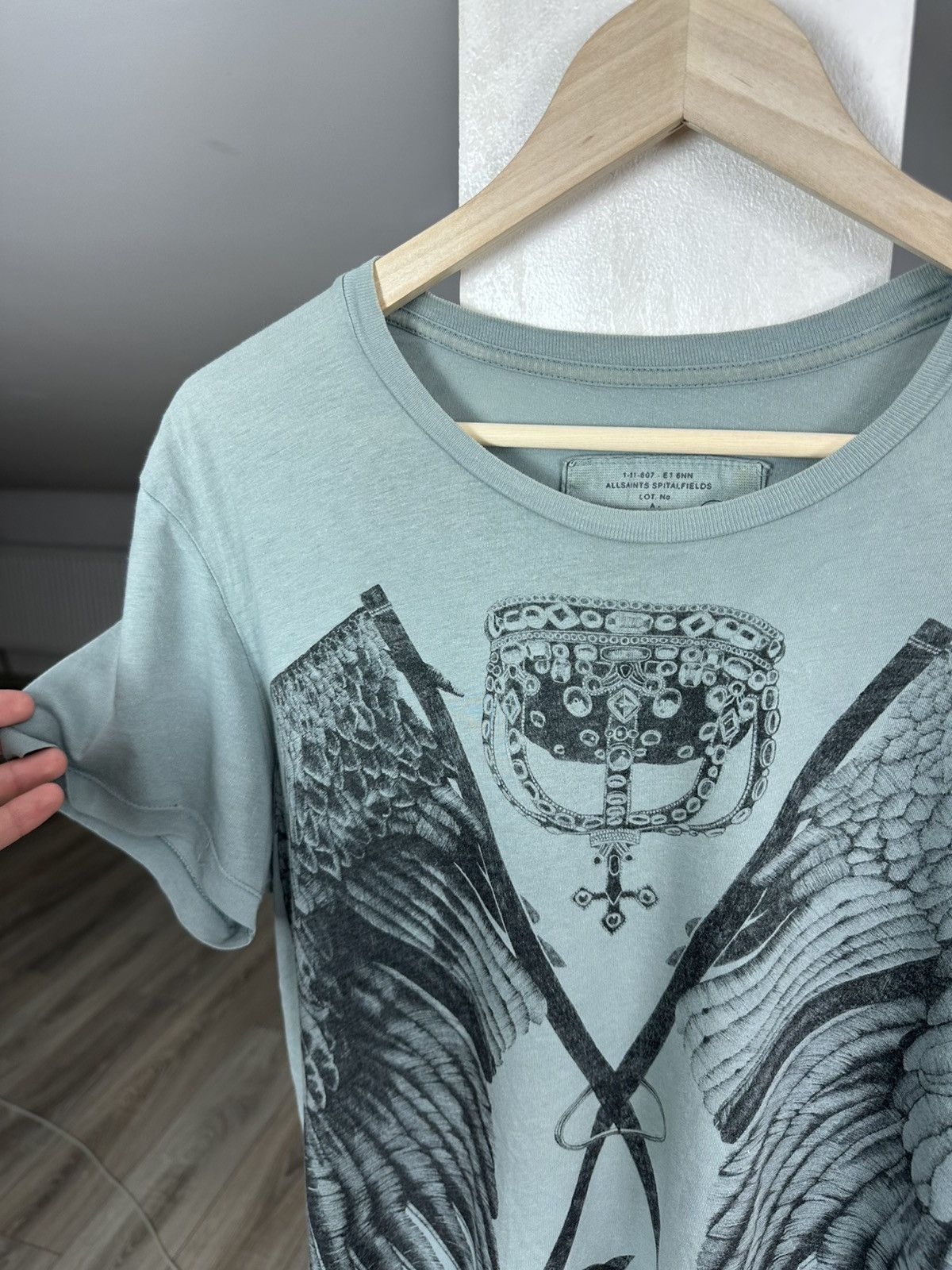 Allsaints Allsaints Luxury Art Overprinted Affliction Style Tee Size US M / EU 48-50 / 2 - 5 Thumbnail
