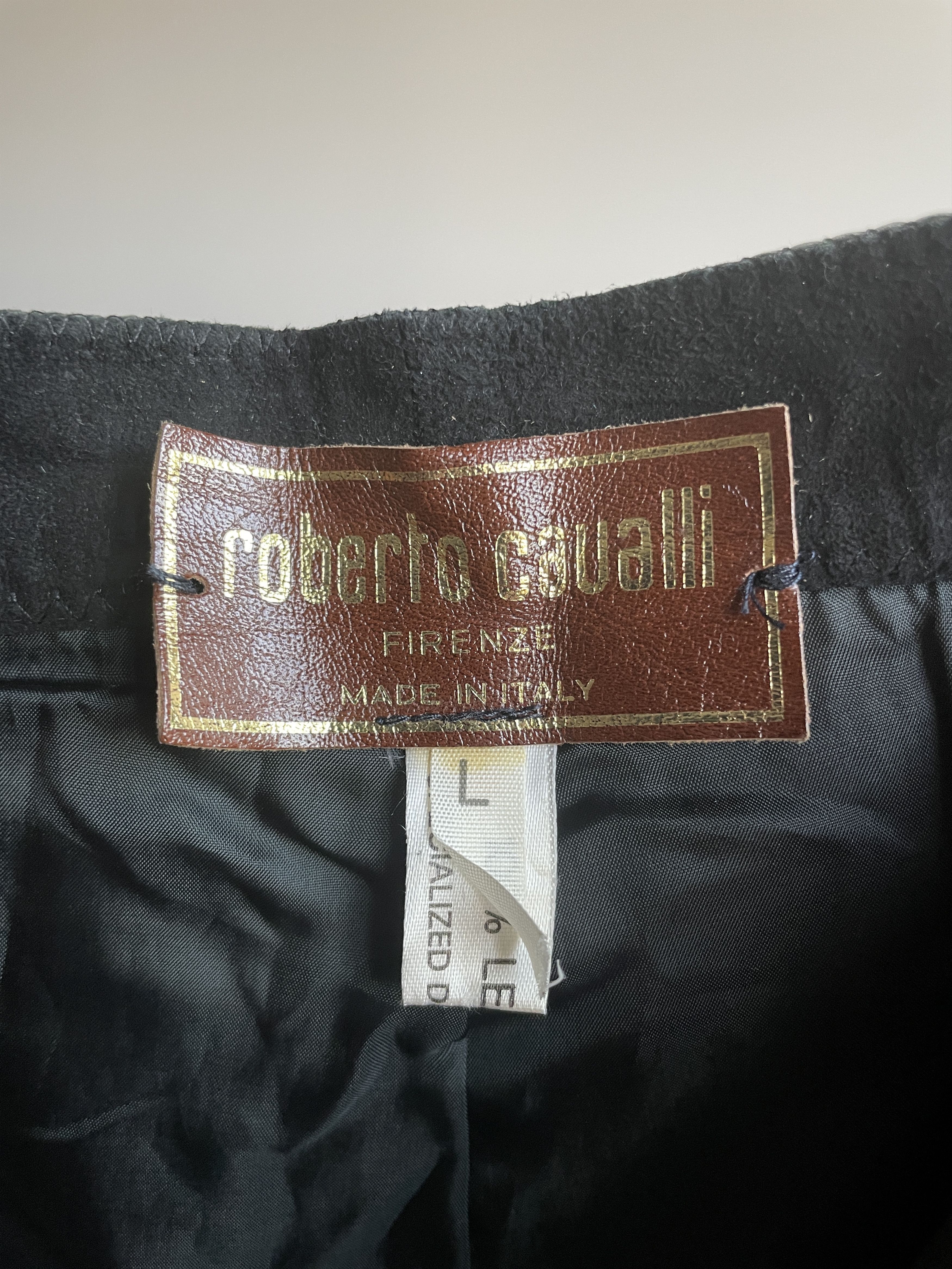 Roberto Cavalli Roberto Cavalli Firenze Vtg 80's Womens Leather Suede Pants Size 34" / US 12 / IT 48 - 9 Thumbnail