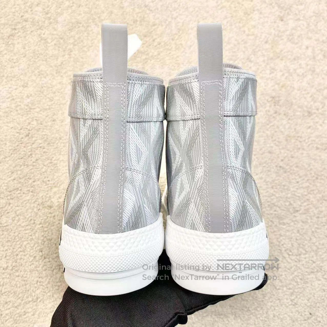 Dior Dior B23 leather brand logo diamond checkered high-top can Size US 7.5 / IT 37.5 - 6 Thumbnail