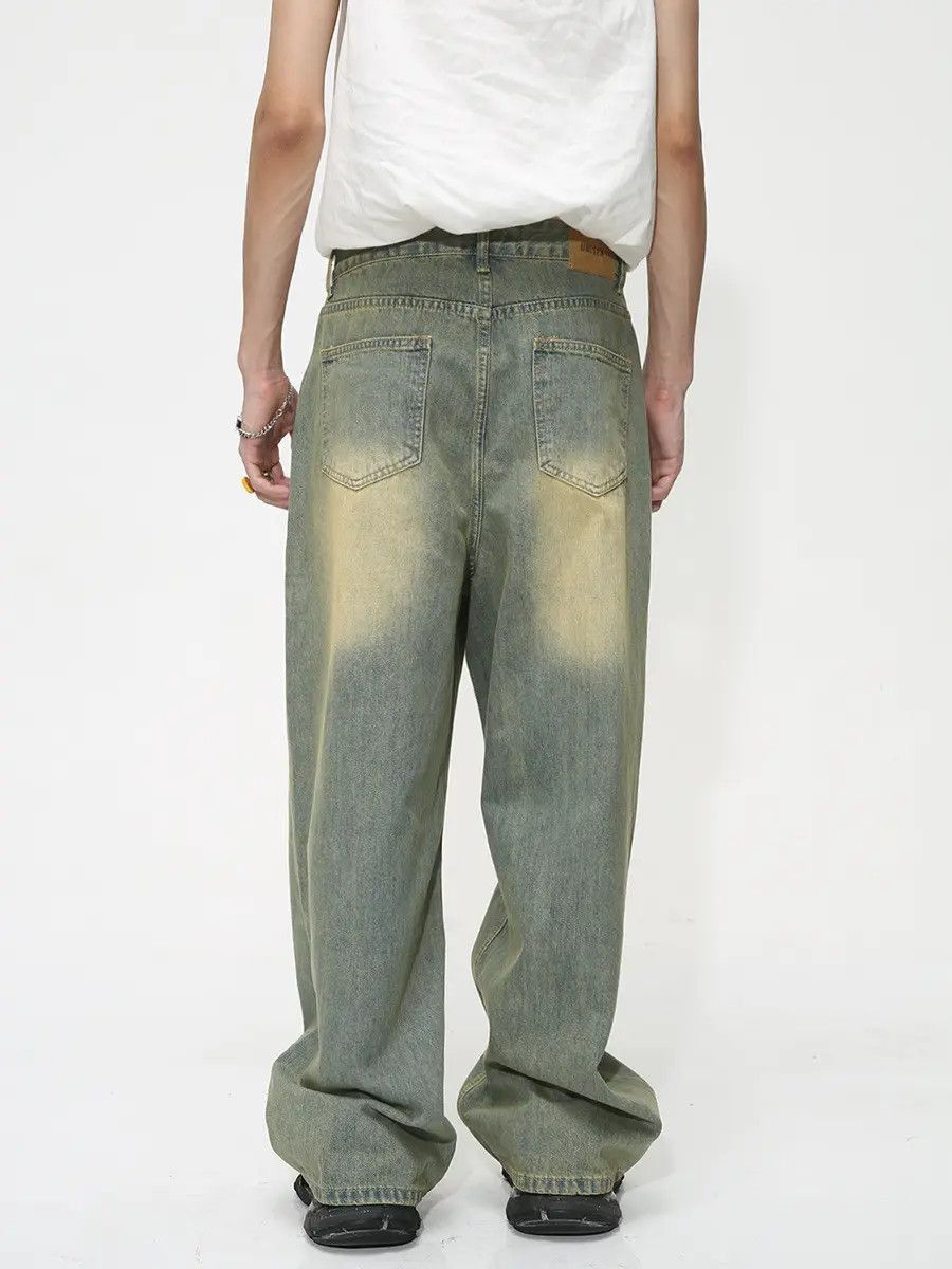 Japanese Brand Retro loose high street gradient jeans Size US 32 / EU 48 - 2 Thumbnail