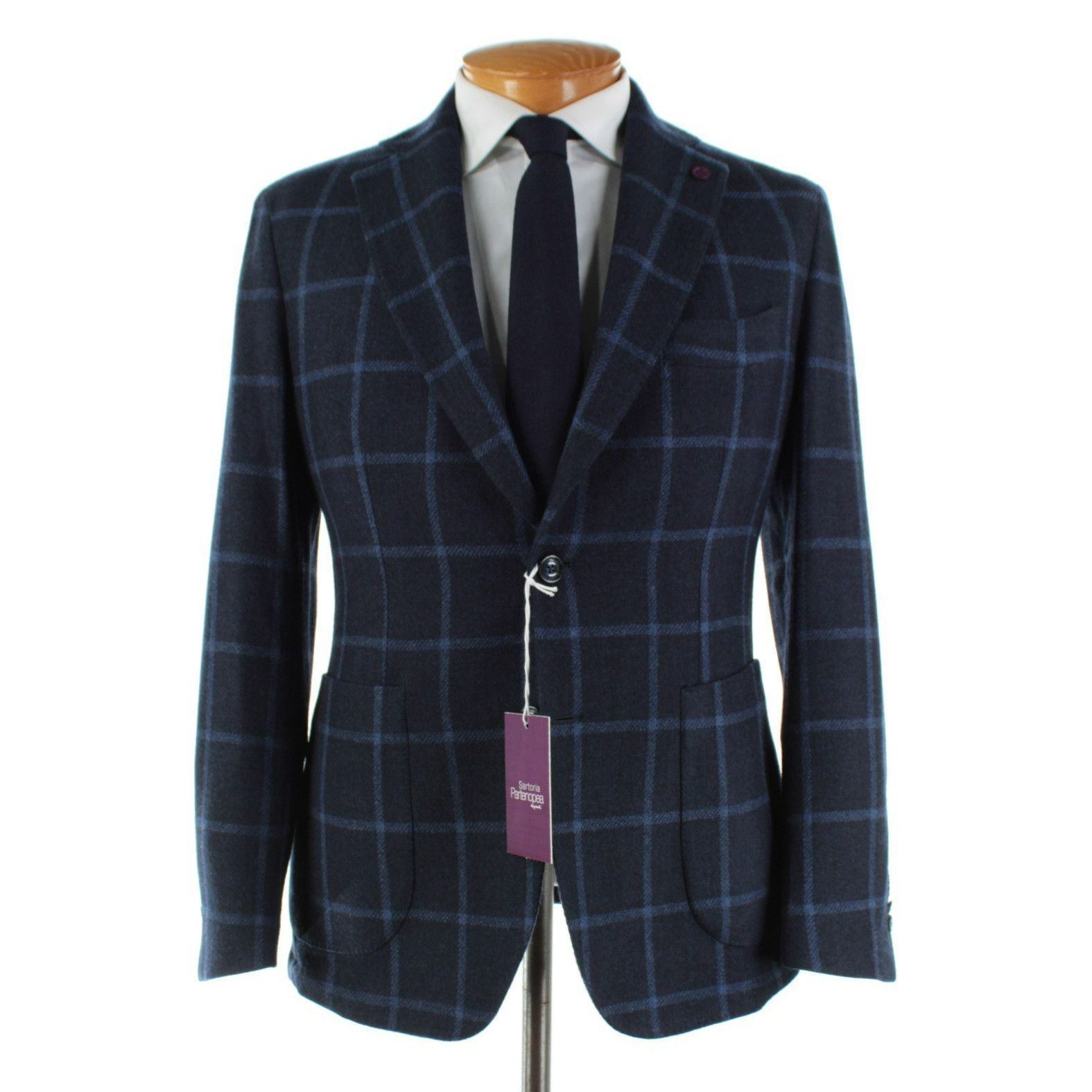 Sartoria Partenopea Sartoria Partenopea Sport Coat Size 40 Regular US in Blue Size 40R - 1 Thumbnail