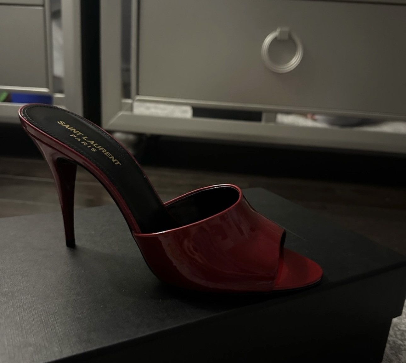 Yves Saint Laurent Saint Laurent Red Mules Size US 10 / IT 40 - 2 Thumbnail