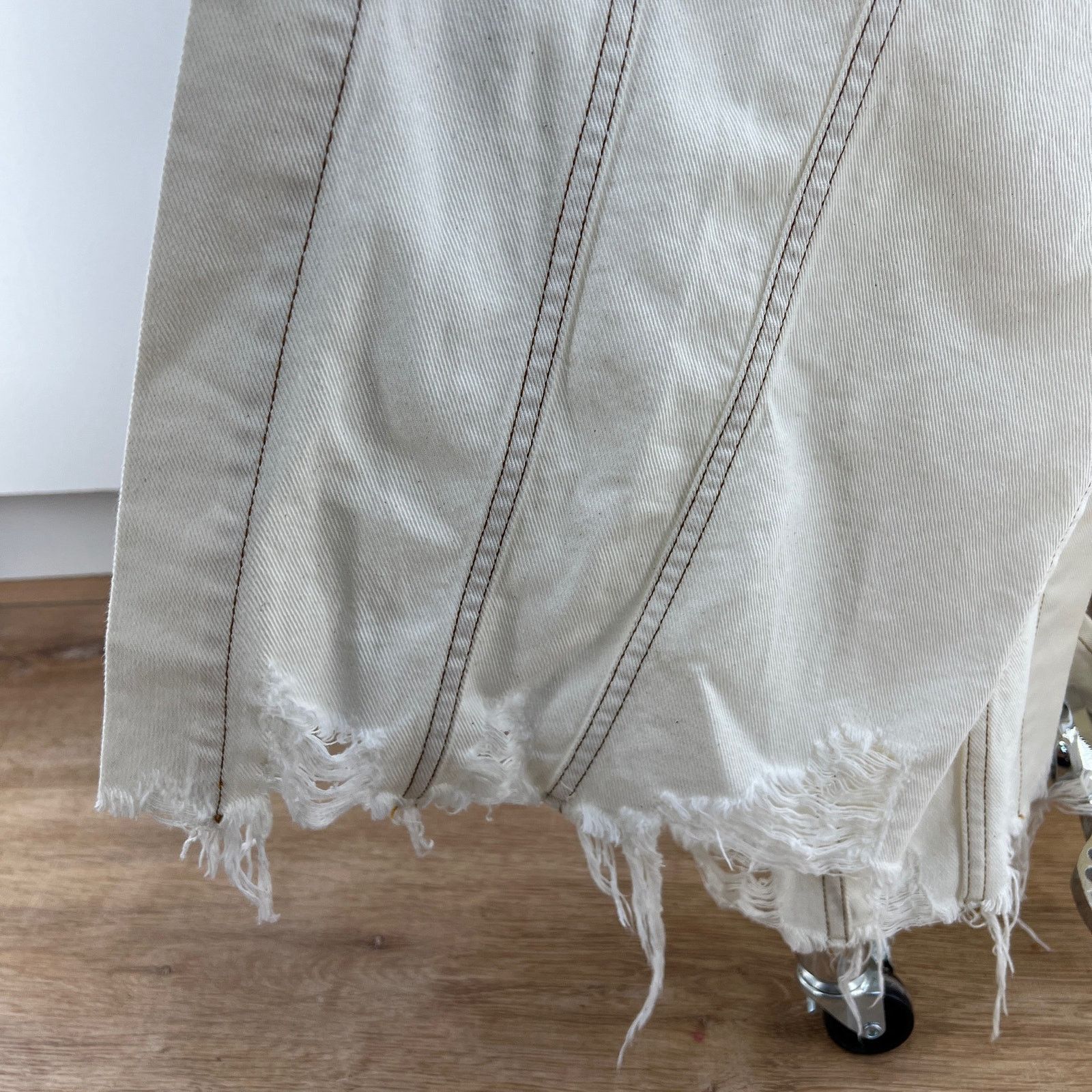 Other Erika Cavallini Ivory Denim Dress Size M / US 6-8 / IT 42-44 - 8 Thumbnail