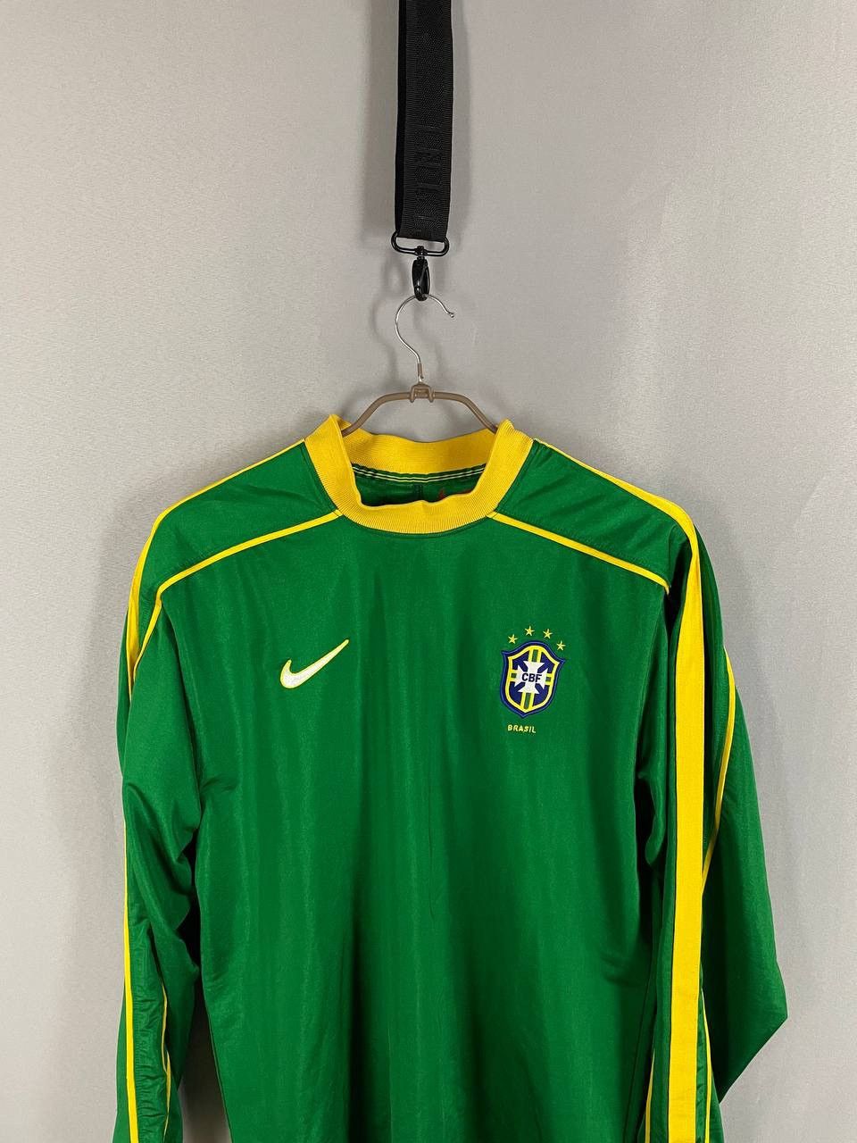 Nike Nike Longsleeve Tee T Shirt Brazil Vintage 1990s Soccer Size US M / EU 48-50 / 2 - 2 Thumbnail