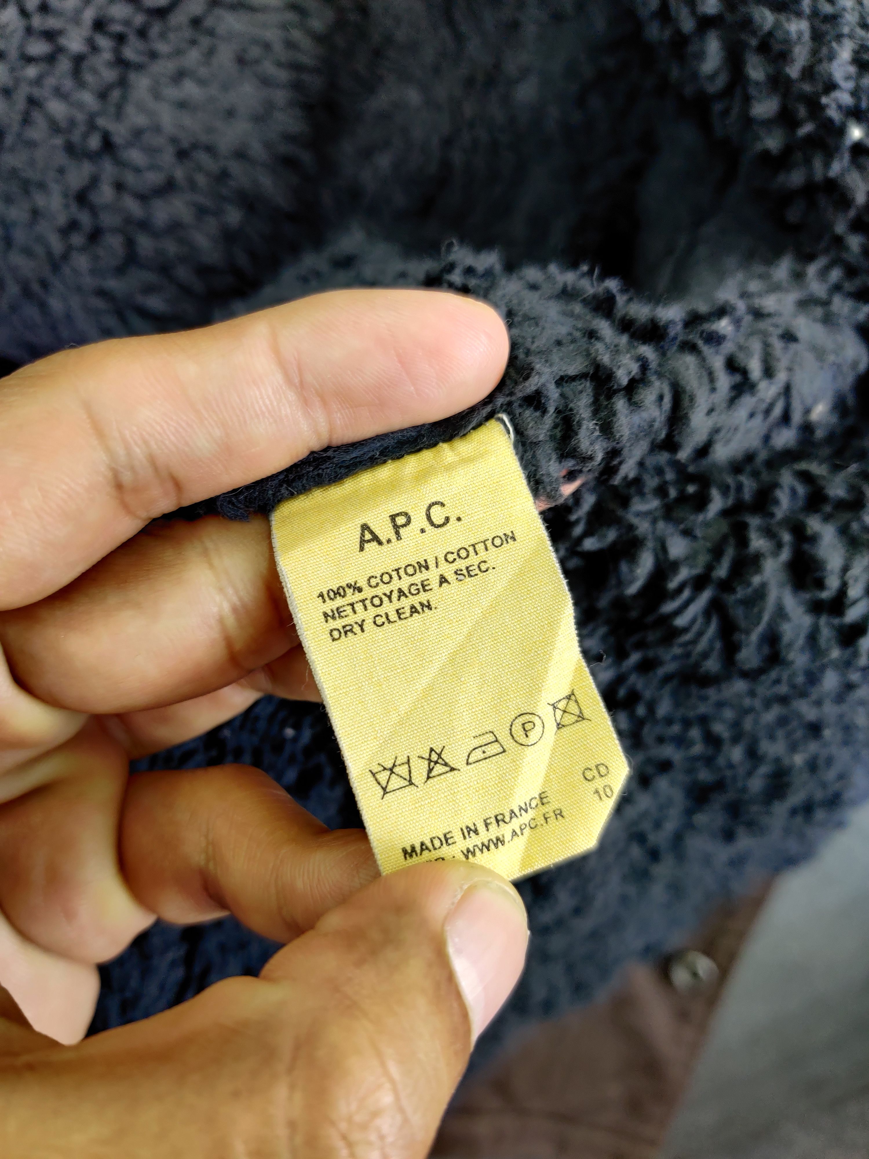 A.P.C. Vintage A.P.C Sherpa Hoodie Coat Jacket Size US S / EU 44-46 / 1 - 14 Thumbnail