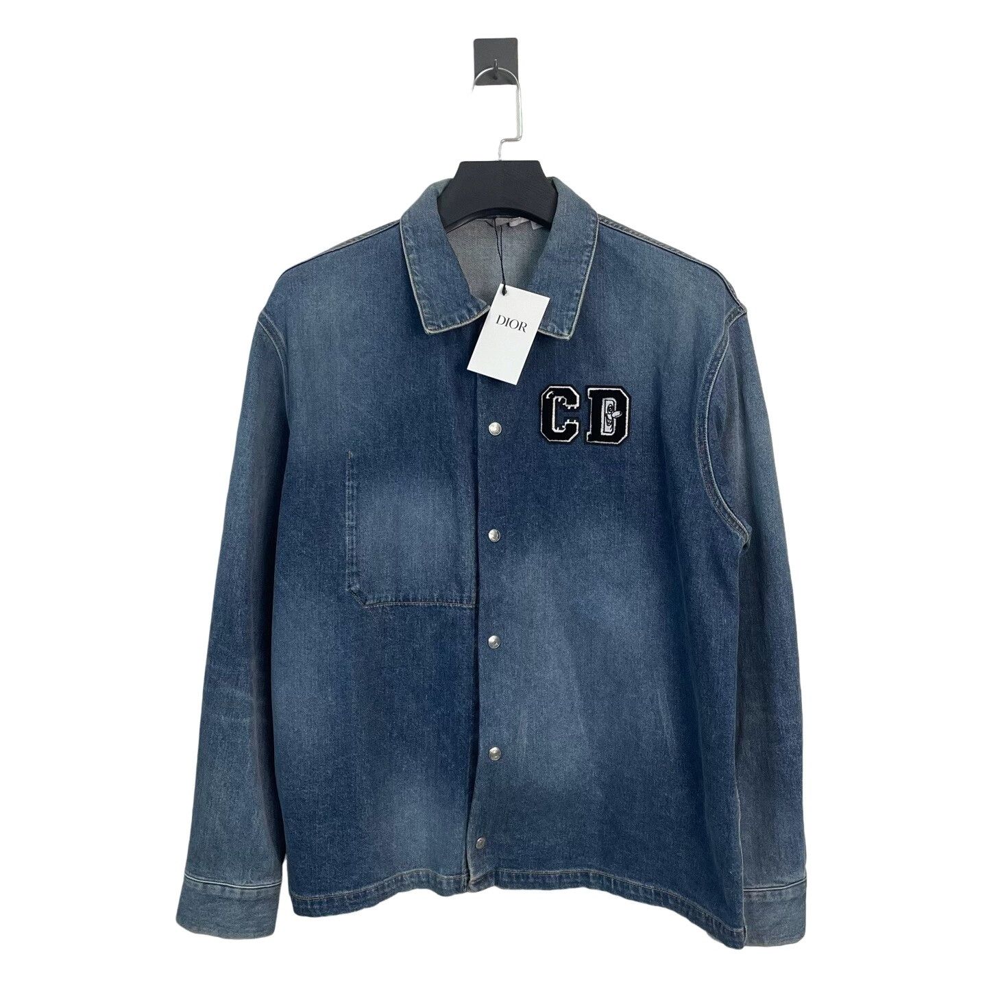 Dior Dior x Kenny Scharf Logo Denim Jacket Size 50 Size US M / EU 48-50 / 2 - 1 Thumbnail