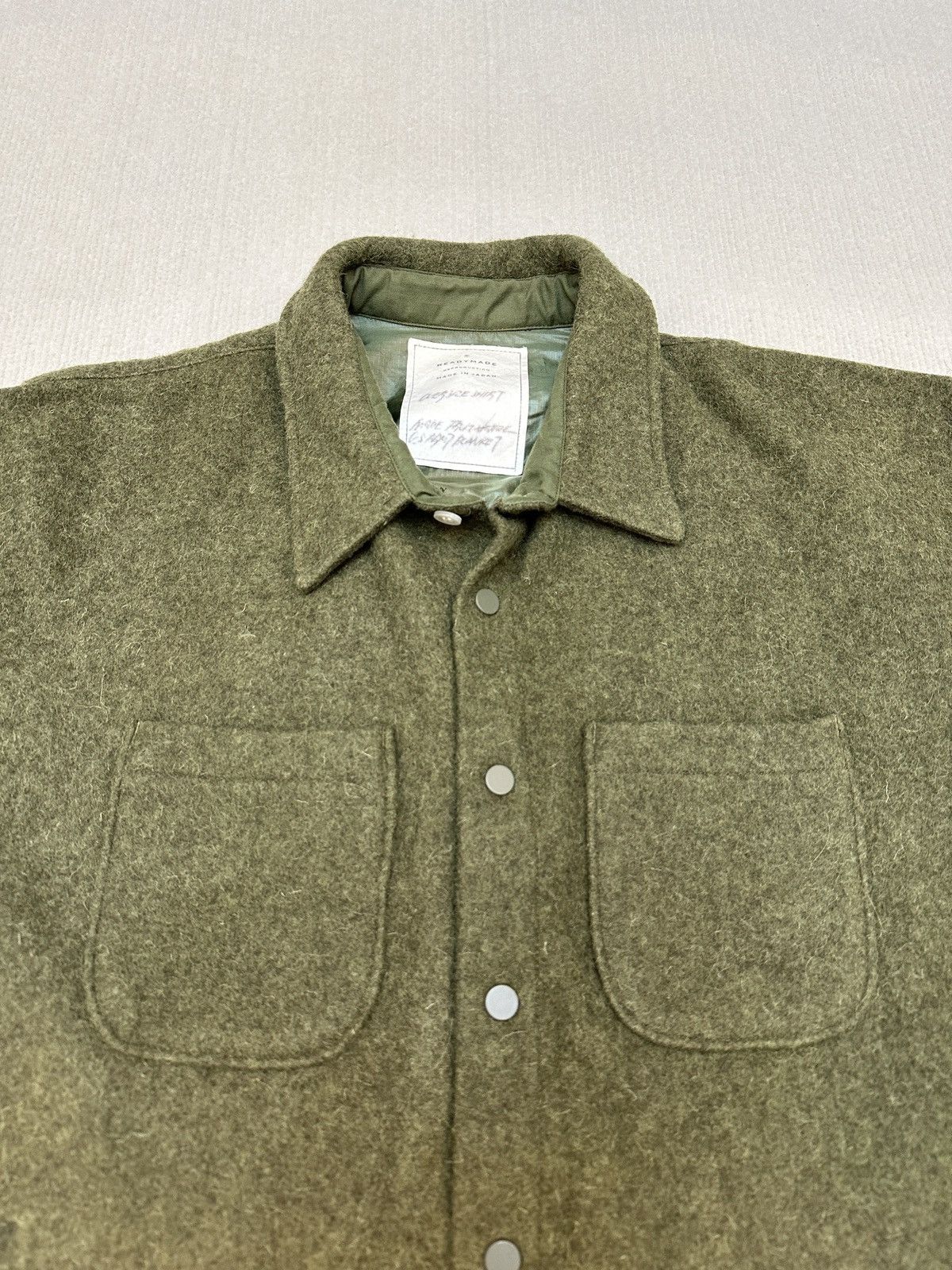READYMADE × Saint Michael Readymade Wool Military Blanket Shirt Size US L / EU 52-54 / 3 - 9 Thumbnail