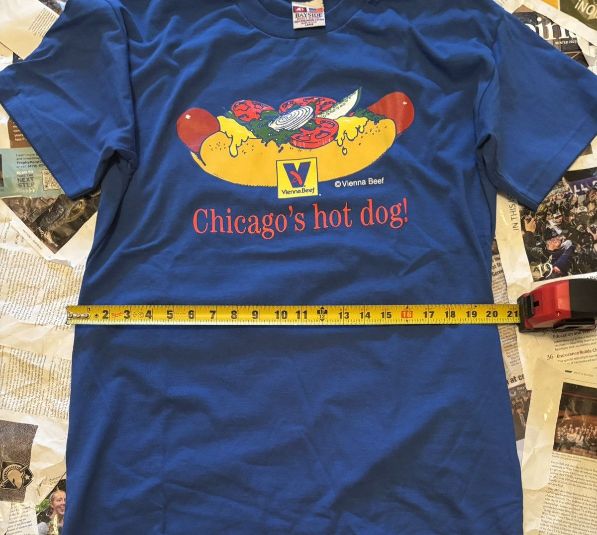 Russell Athletic × Vintage Rare 90s Vintage Vienna Sausage Tee Size US L / EU 52-54 / 3 - 3 Thumbnail