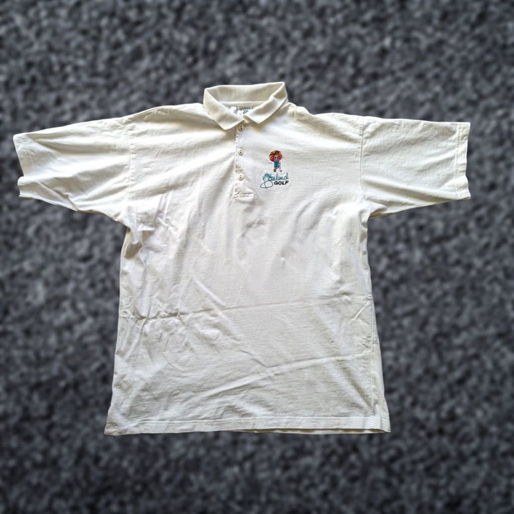 Vintage New Zealand Golf Polo Shirt Mens XL White Vintage Size US XL / EU 56 / 4 - 1 Thumbnail