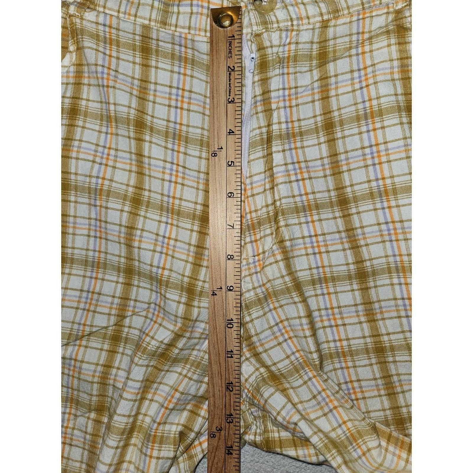 Phat Farm VINTAGE Phat Farm Shorts Men 40 White Brown Plaid Mid Rise Lightweight Embroidered Logo 90s Mens Shorts Size US 40 / EU 56 - 4 Thumbnail