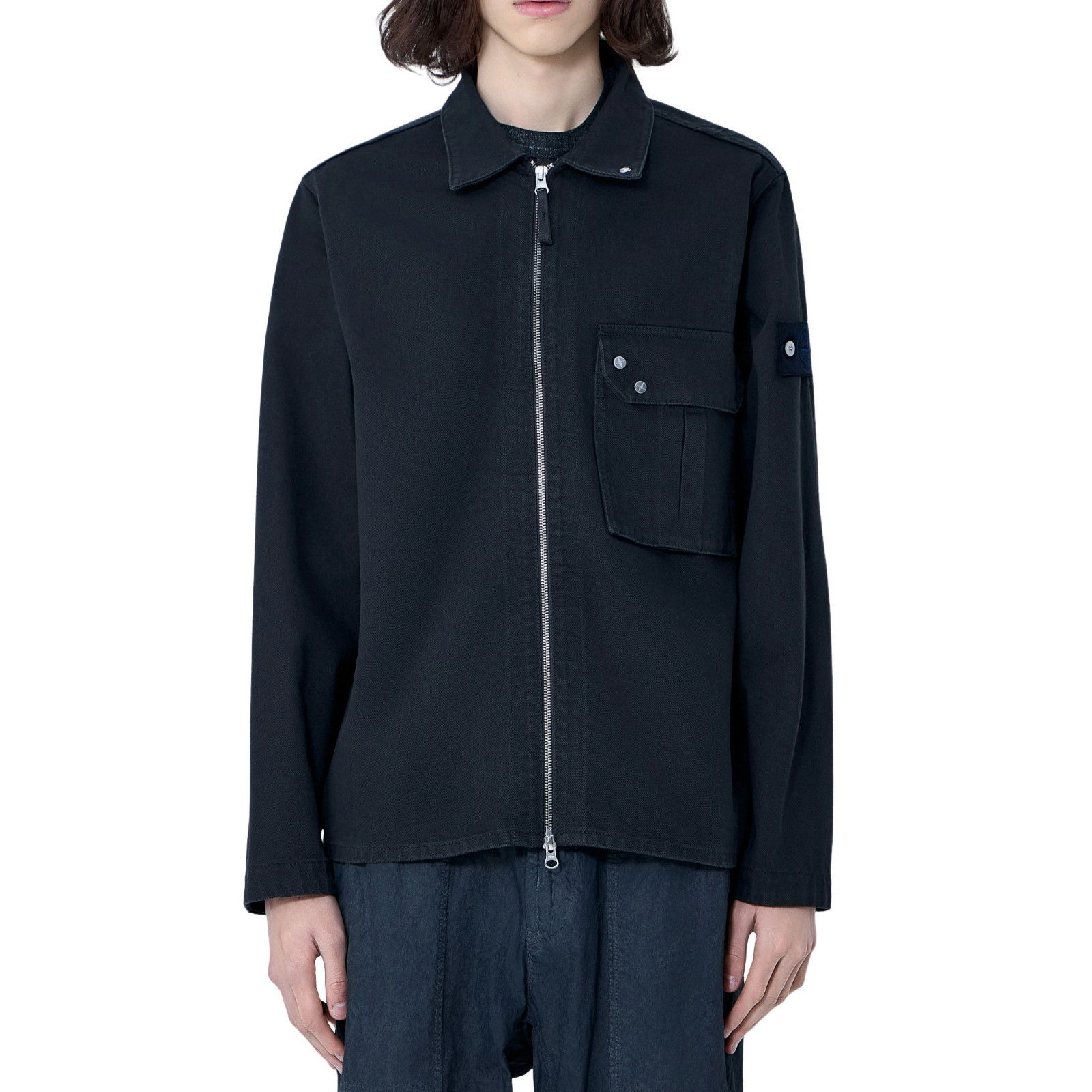 Stone Island STONE ISLAND Blcak Zip-Front Overshirt New & Authentic (Men' Size US XXL / EU 58 / 5 - 1 Preview