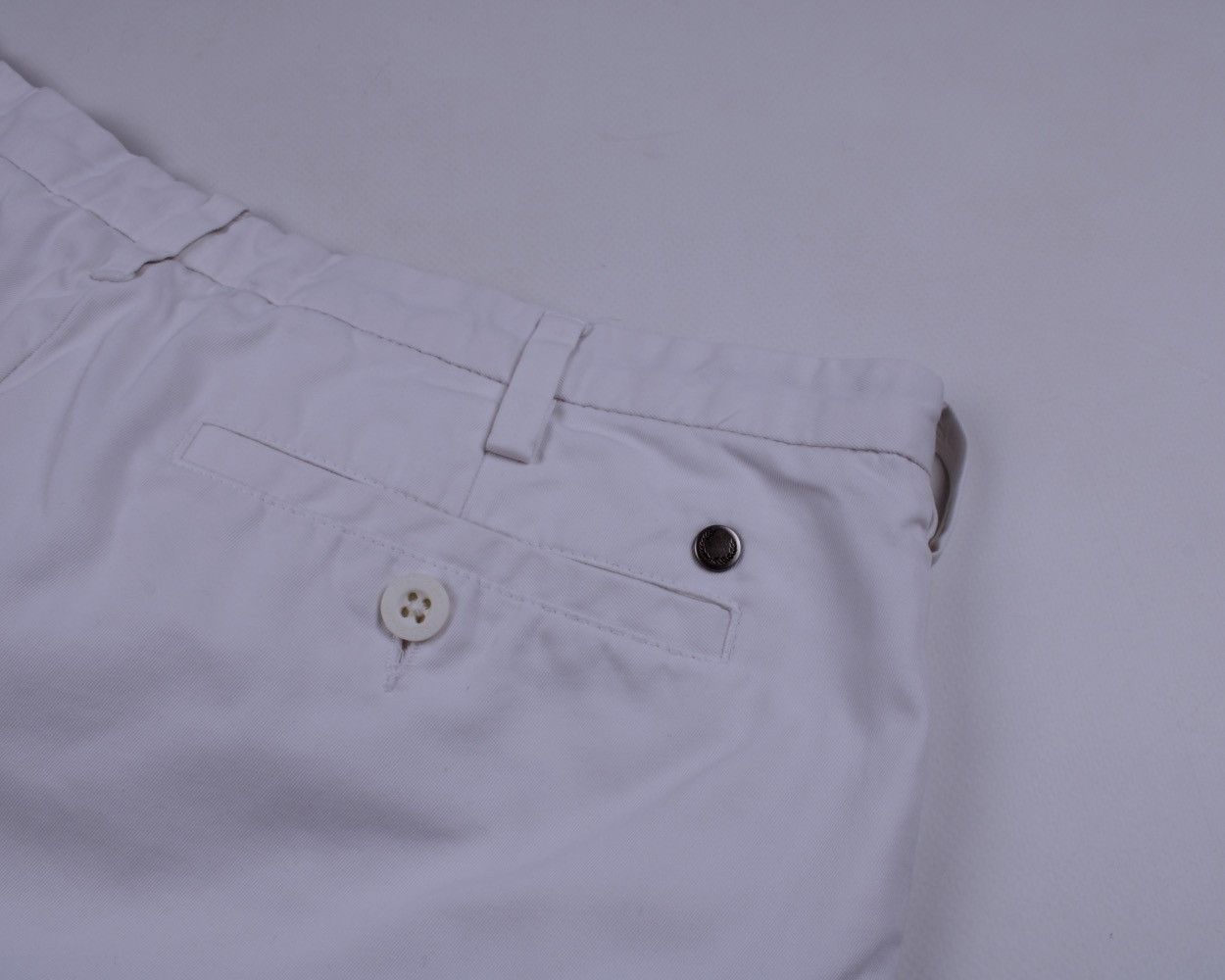 Fred Perry × Vintage FRED PERRY Vintage Classic White Cotton Shorts Casual Chino Size US 34 / EU 50 - 15 Thumbnail