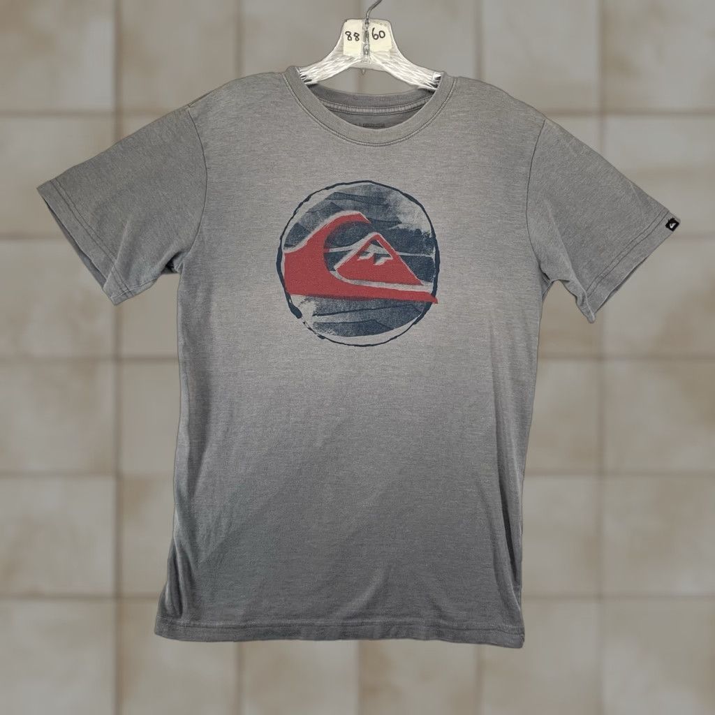 Quiksilver Quicksilver T Shirt Graphic Print Logo Surfboarding Men XS Gray Short Sleeve Crew Neck Cotton, 90s Retro Adventure Time, Lightweight, All Seasons Size US XS / EU 42 / 0 - 1 Thumbnail