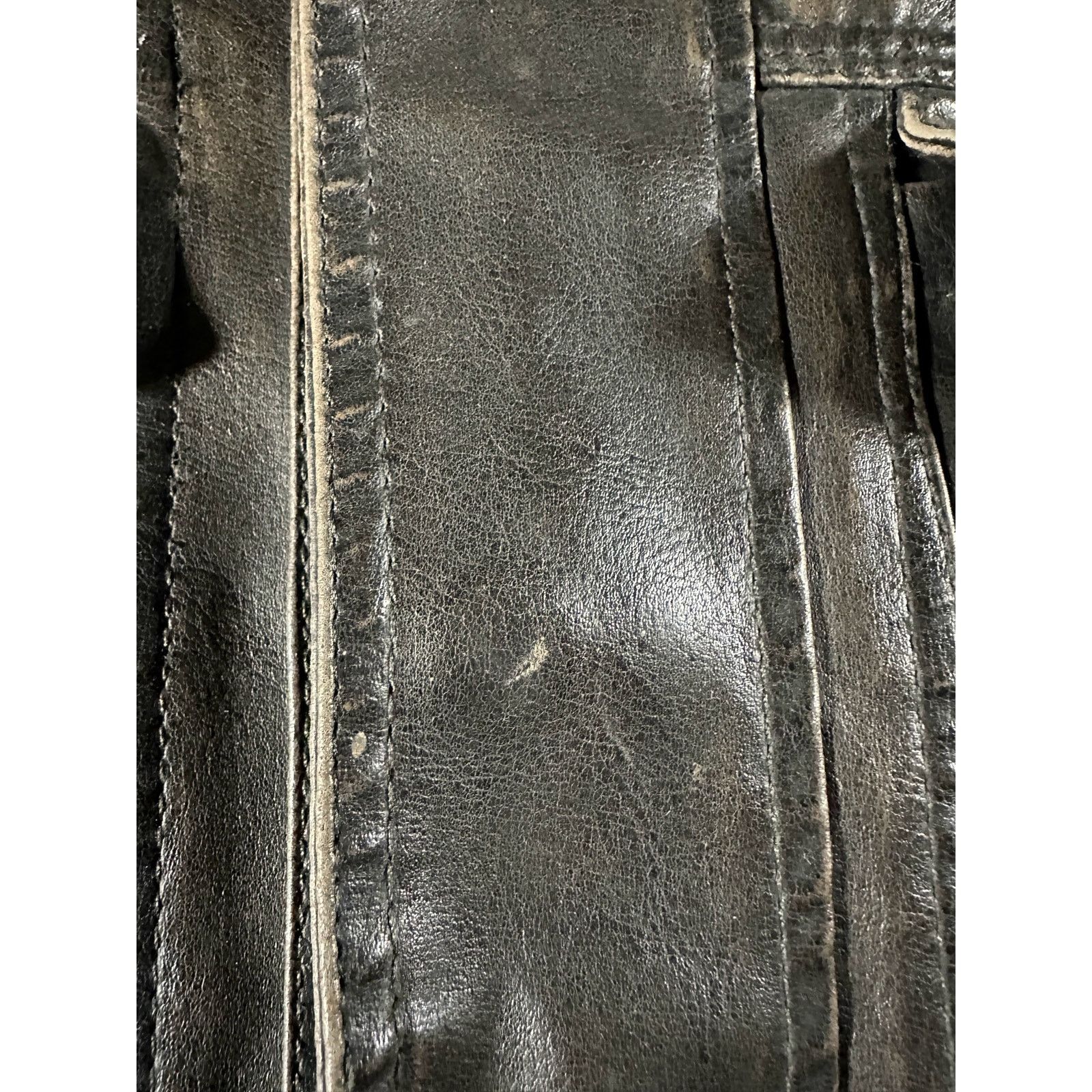 Levi's Levis Jacket Mens Medium Dk Brown Faux Leather Stowaway Hood Size US M / EU 48-50 / 2 - 4 Thumbnail