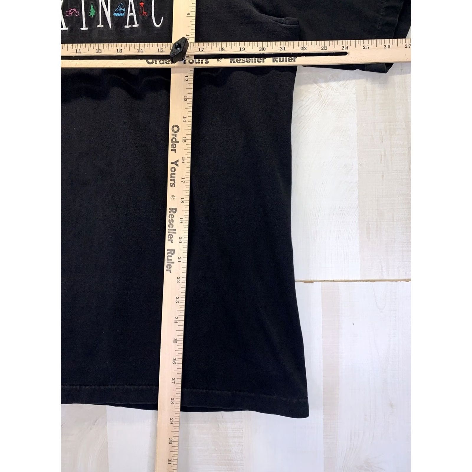 Vintage VINTAGE Time Square Sportswear Embroidered Mackinac Michigan Black T Shirt Adult L Mens/Womens/Unisex Size US L / EU 52-54 / 3 - 3 Thumbnail