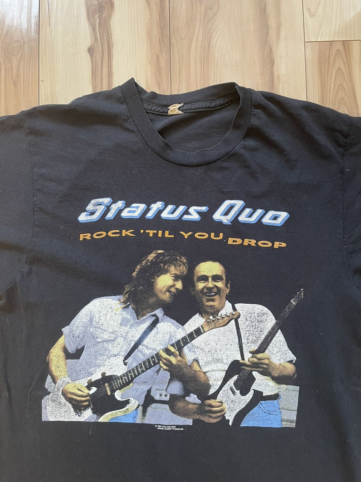 Band Tees × Vintage Status Quo 1991 Vintage Tour T-Shirt Size US L / EU 52-54 / 3 - 3 Thumbnail