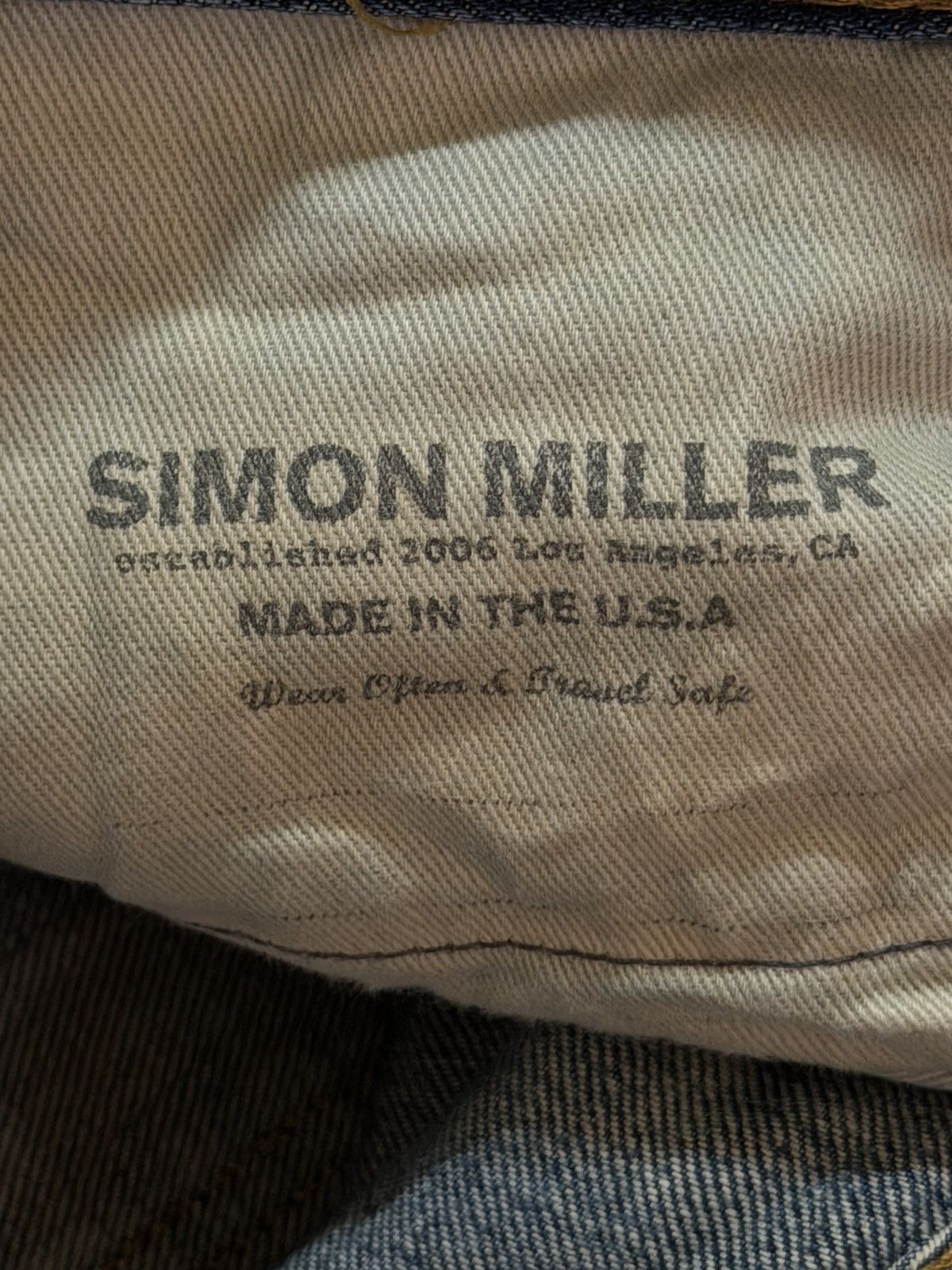 Simon Miller Vintage 90s Usa Simon Miller Selvedge Blue Faded Wash Jeans Size US 32 / EU 48 - 10 Thumbnail