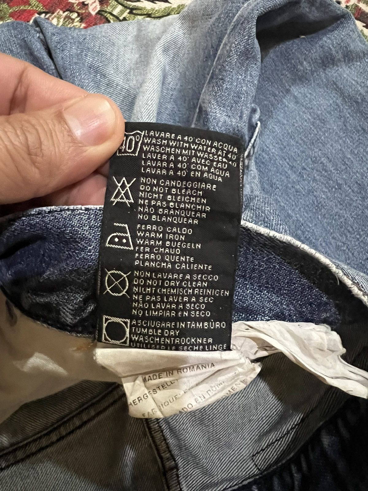 Designer × Stone Island Vintage Stone Island Faded Jeans Size US 29 - 17 Thumbnail