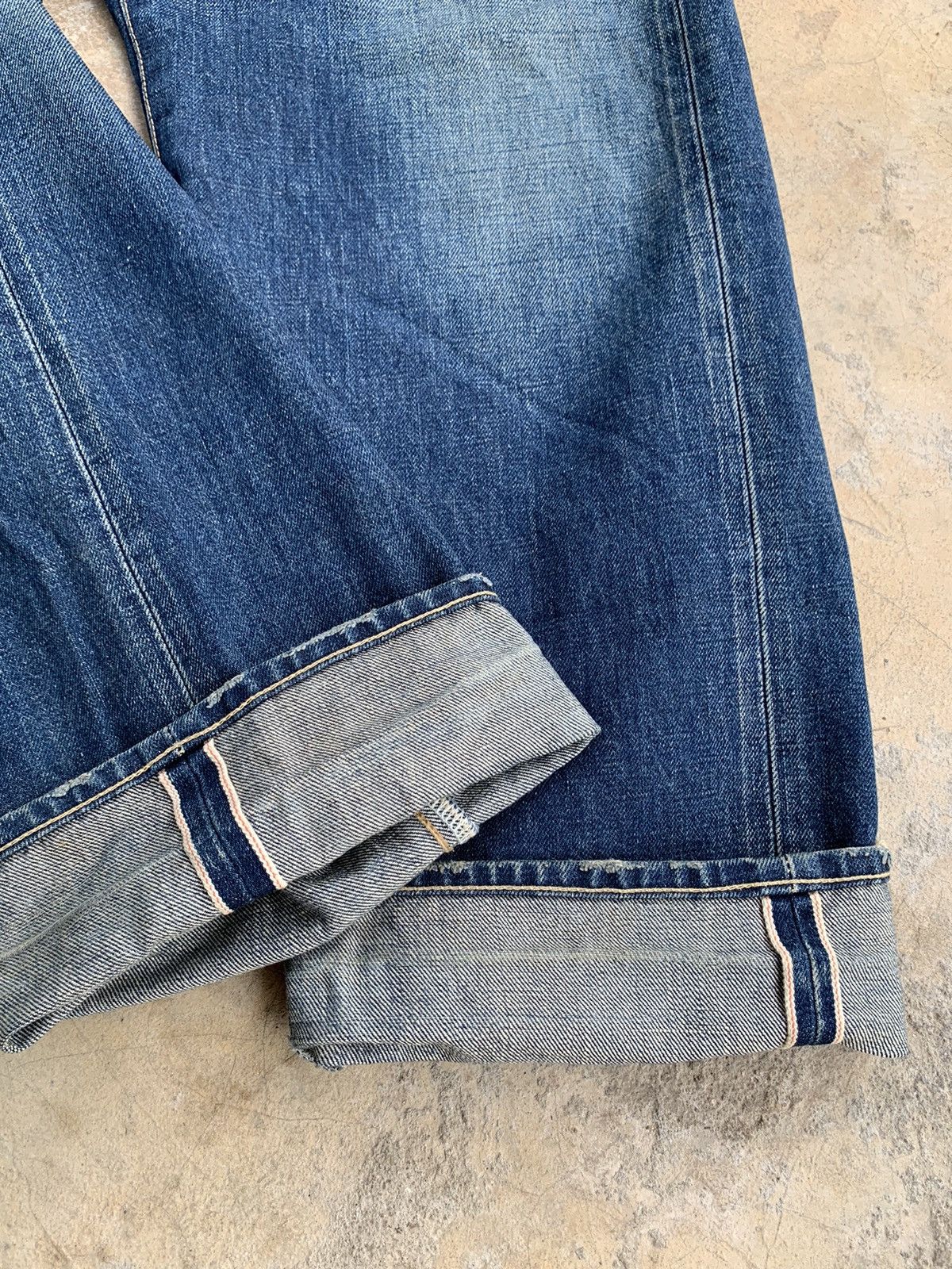 Japanese Brand × WHIZ LIMITED Whiz Limited Redline Selvedge distressed denim Size US 36 / EU 52 - 8 Thumbnail