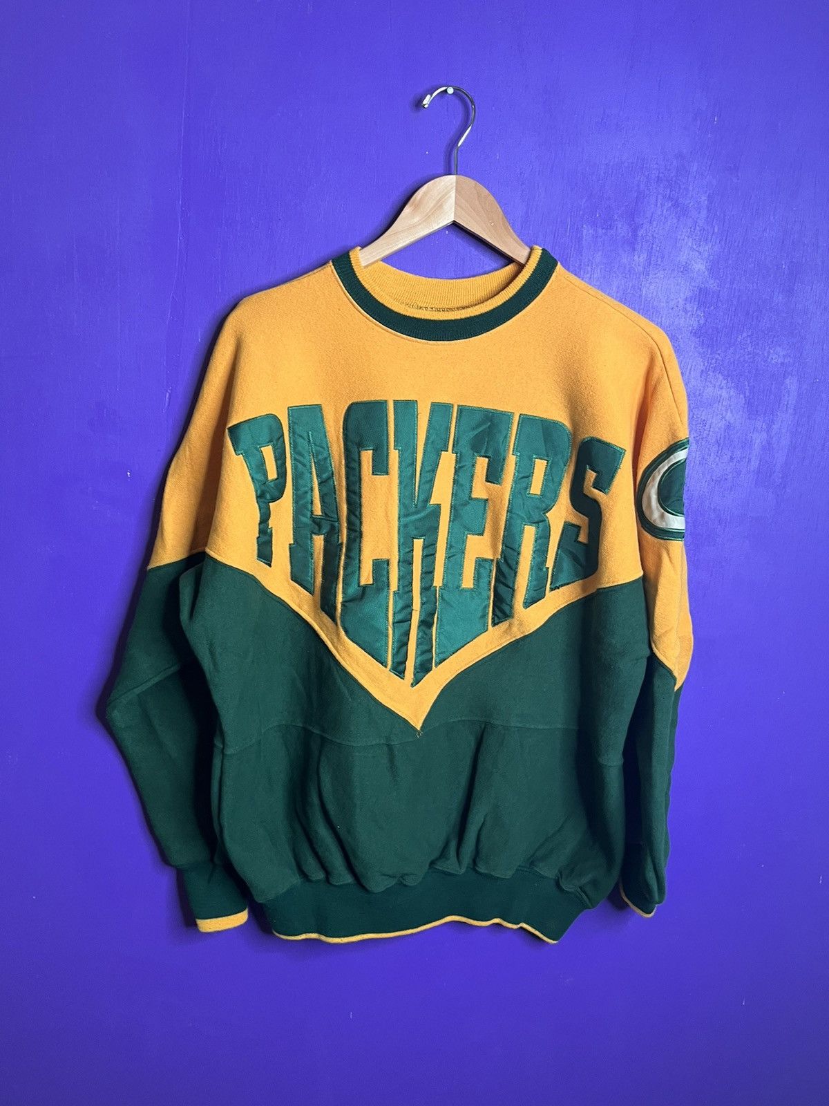 Vintage 90s Green Bay packers diamond logo sweatshirt