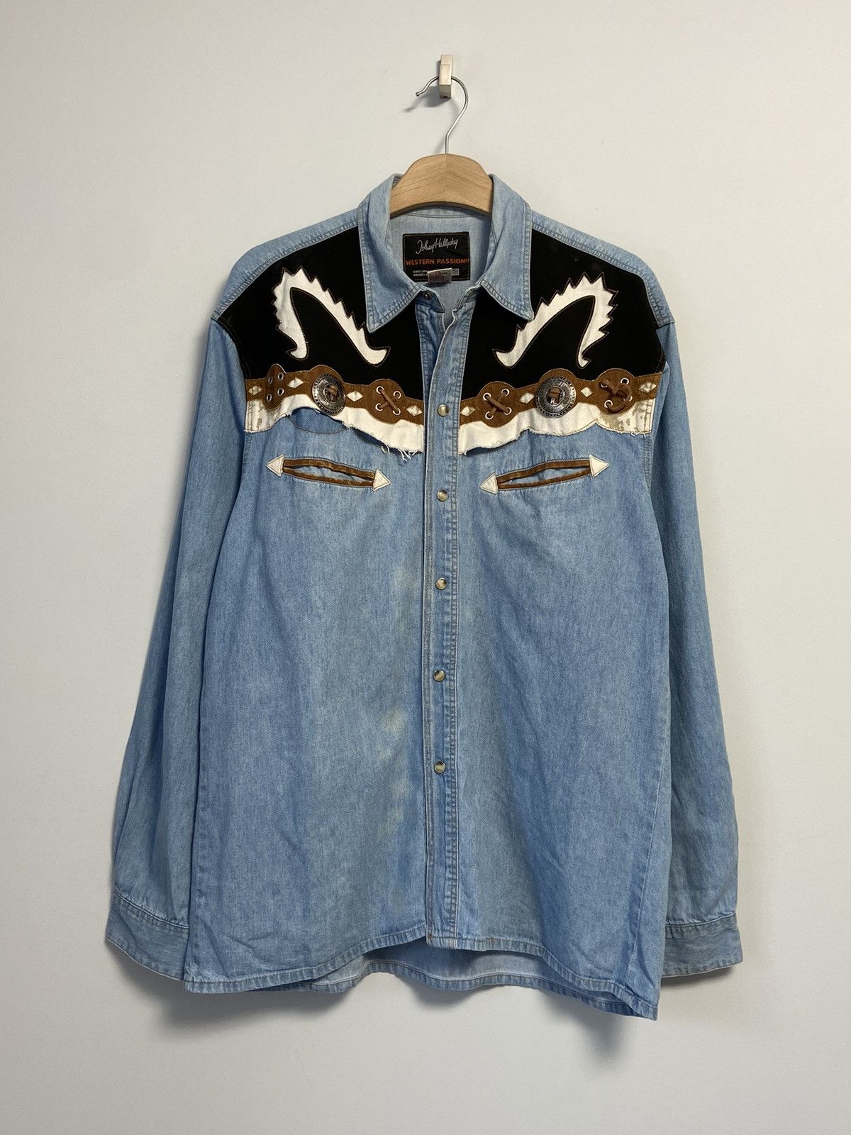 Designer × Vintage Johnny hallyday Vintage Button Up Size US L / EU 52-54 / 3 - 1 Thumbnail