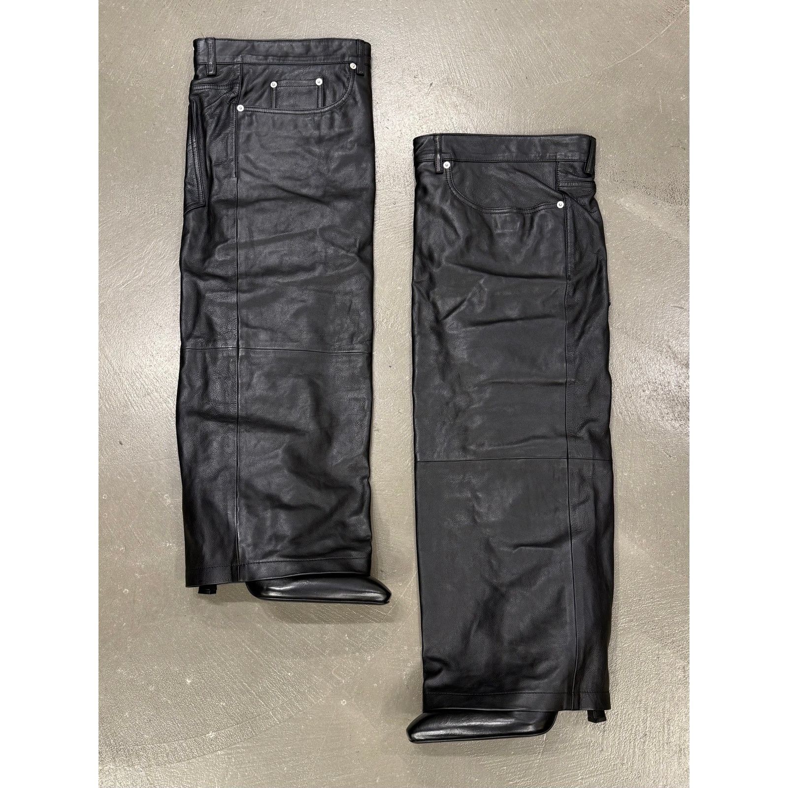 Balenciaga Balenciaga Falkon thigh-high leather pants boots Size US 7 / IT 37 - 1 Thumbnail