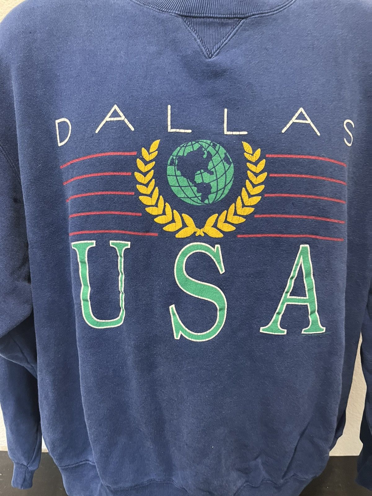Vintage Dallas USA sweatshirt vintage 90s Size US L / EU 52-54 / 3 - 3 Thumbnail