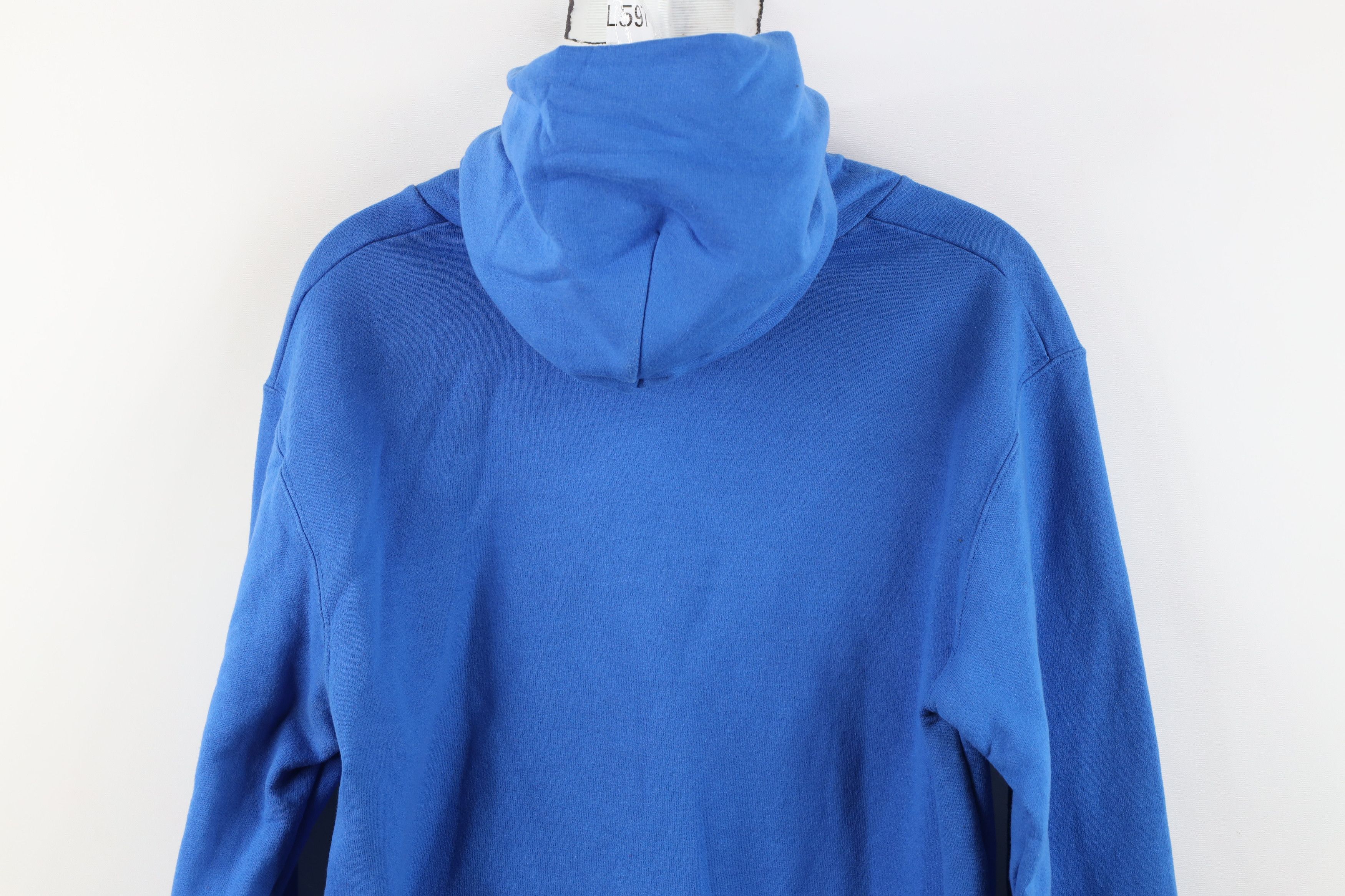 Champion Vintage 90s Y2K Champion Blank Hoodie Sweatshirt Royal Blue Size US S / EU 44-46 / 1 - 12 Thumbnail