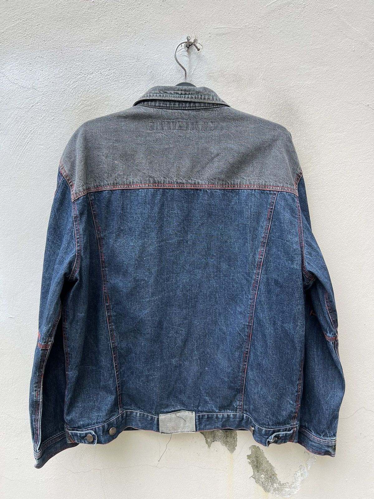 Marithe + Francois Girbaud Vintage MFG Distressed Oversized Denim Jacket Size US XL / EU 56 / 4 - 16 Thumbnail