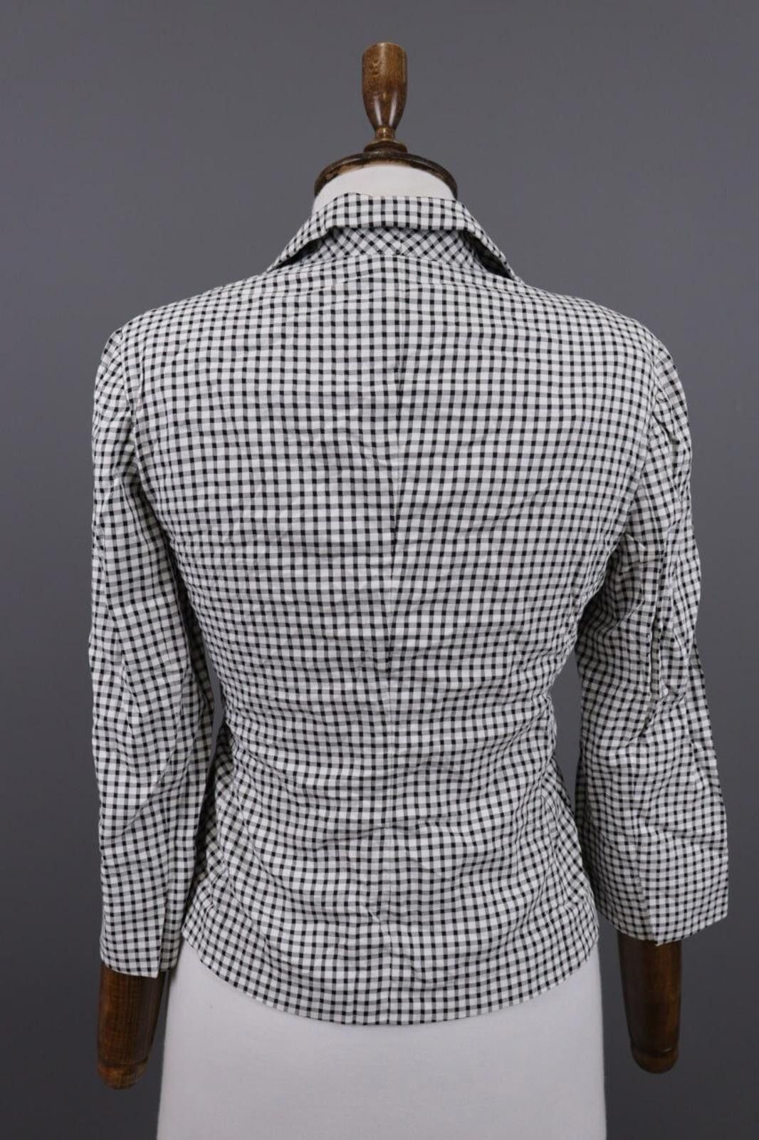 Designer Max Mara White & Black Blazer Jacket Size I 40 / USA 6 Size M / US 6-8 / IT 42-44 - 10 Thumbnail
