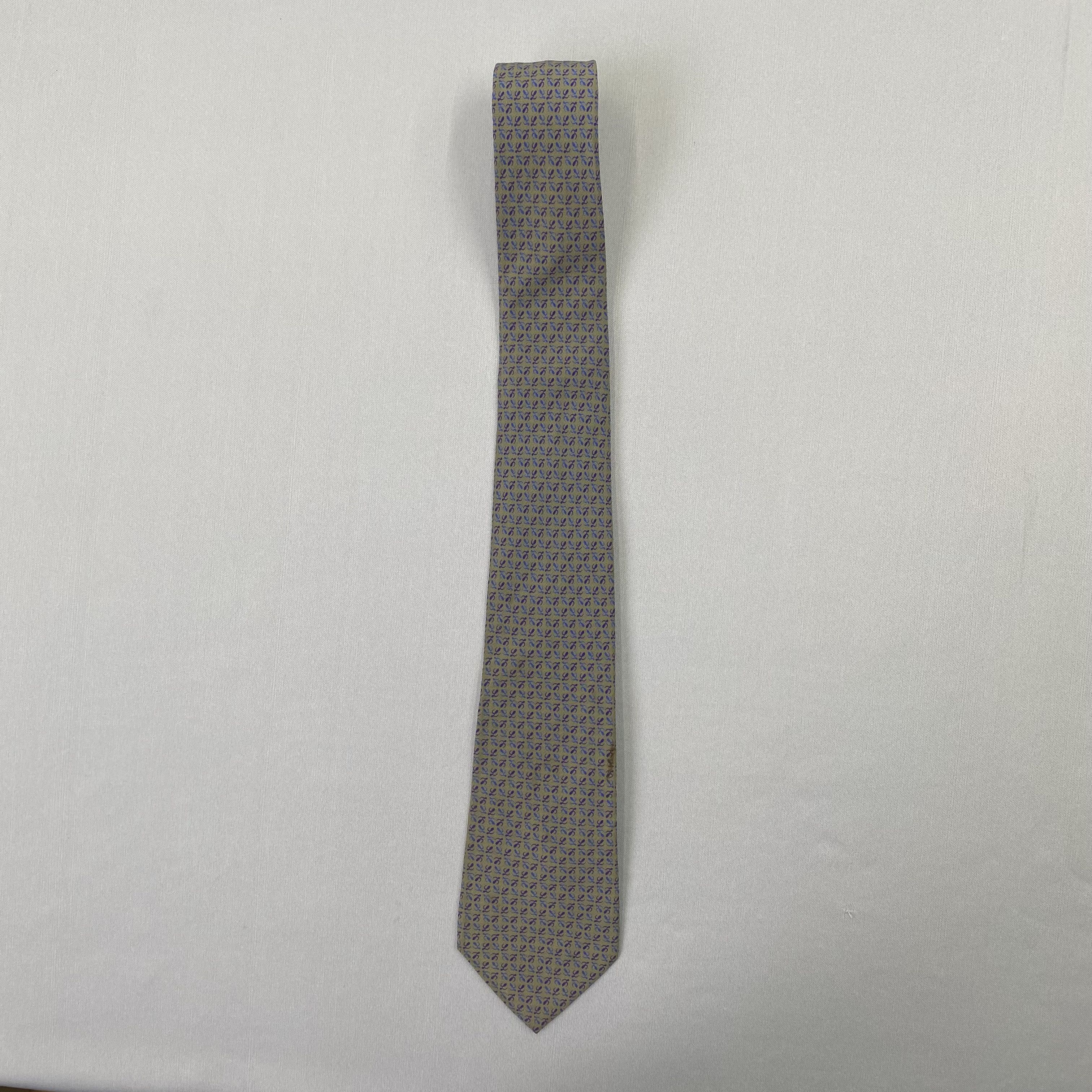 Loewe Vintage Loewe SILK Necktie Cravate Pure Silk Neck Tie Size ONE SIZE - 3 Thumbnail