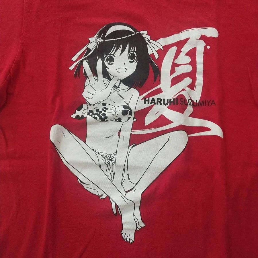 Anime × Japanese Brand The Melancholy of Haruhi Suzumiya Anime Tees Size US M / EU 48-50 / 2 - 2 Thumbnail