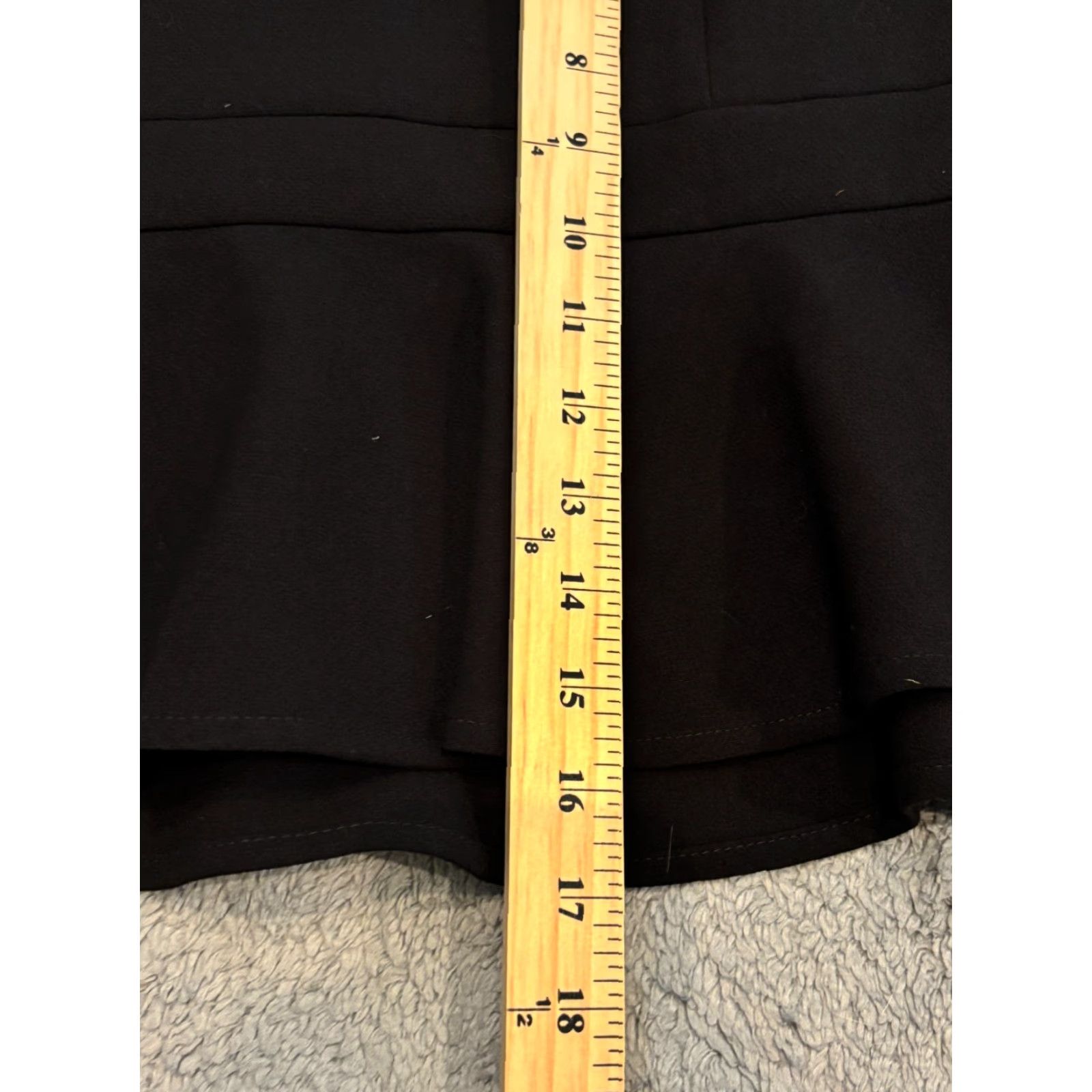Express Express Skirt Women 6 Black Fit Flare Short Career Casual Size 28" / US 6 / IT 42 - 4 Thumbnail