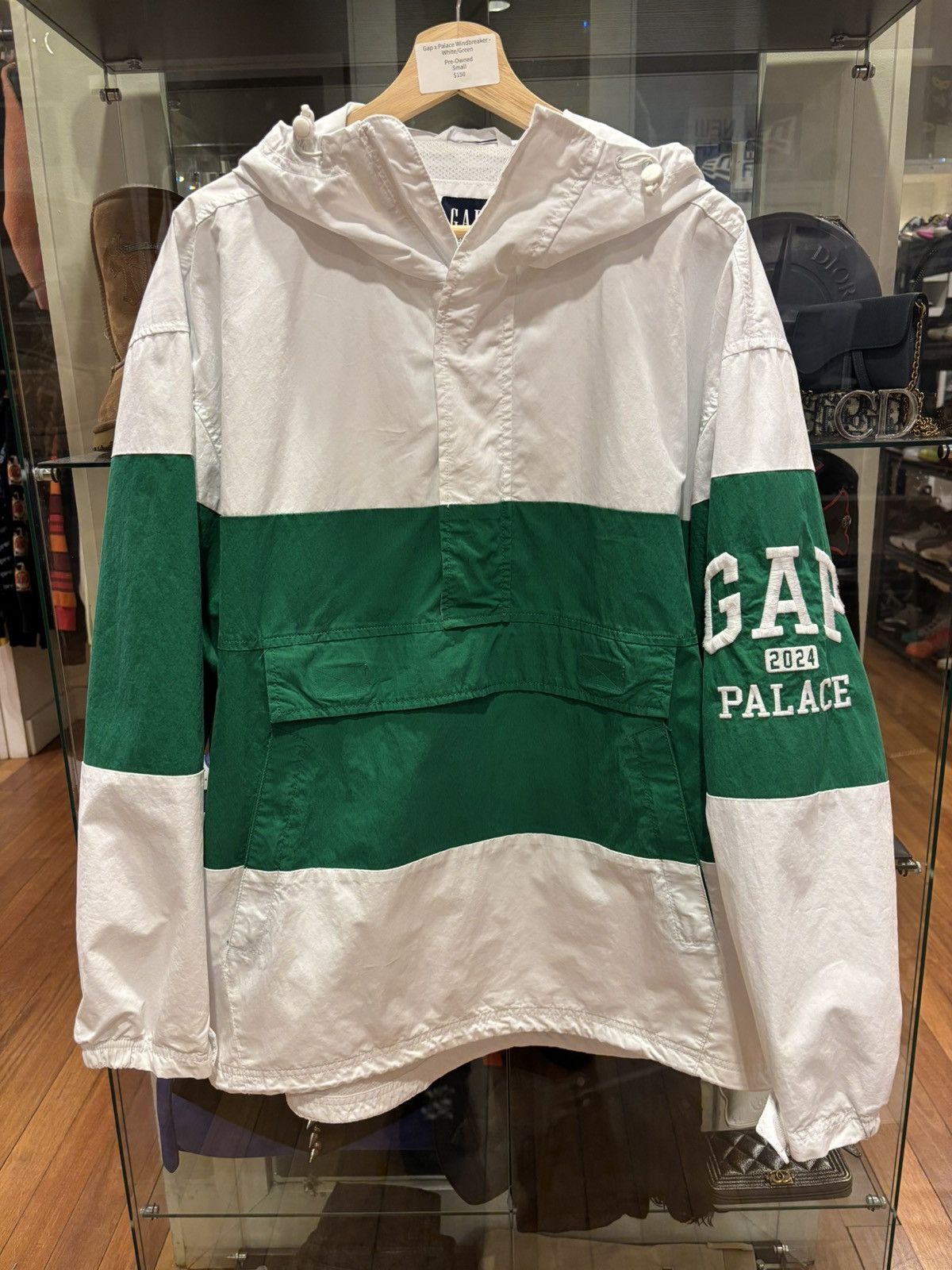GAP × PALACE コラボ アノラック パーカー L グリーン ホワイト ♻️ • PALACE GAP • LAUNCHING FRIDAY MARCH 22ND • ACROSS PALACE