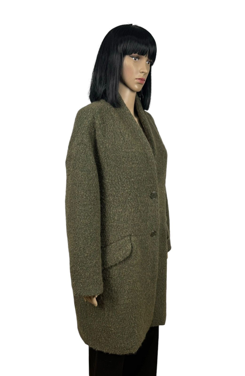 Pinko Pinko Lana Wool- Cotton Coat size US10 Size L / US 10 / IT 46 - 4 Thumbnail