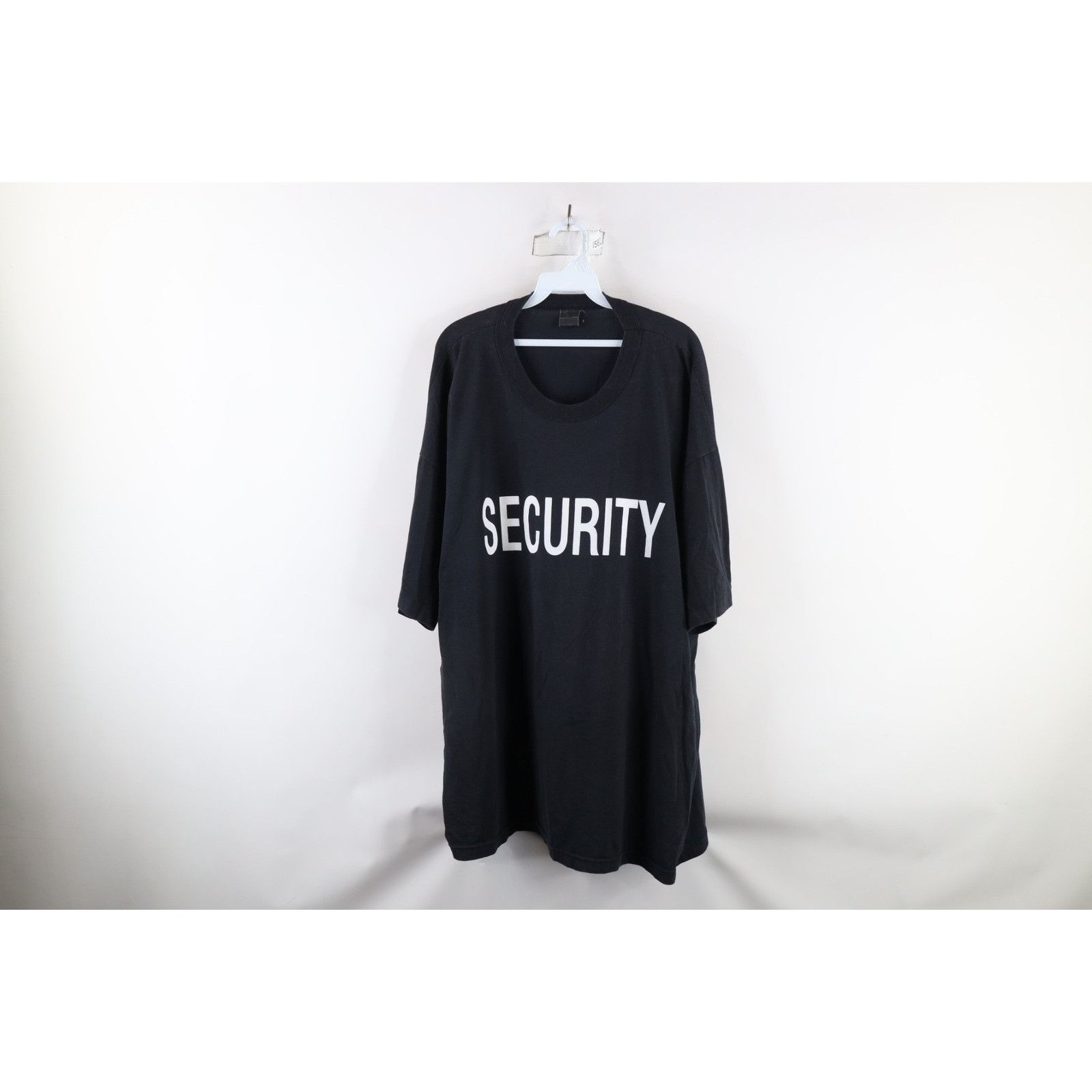 Vintage Vintage 90s Streetwear Faded Spell Out Security T-Shirt 3XL Size US XXL / EU 58 / 5 - 1 Thumbnail