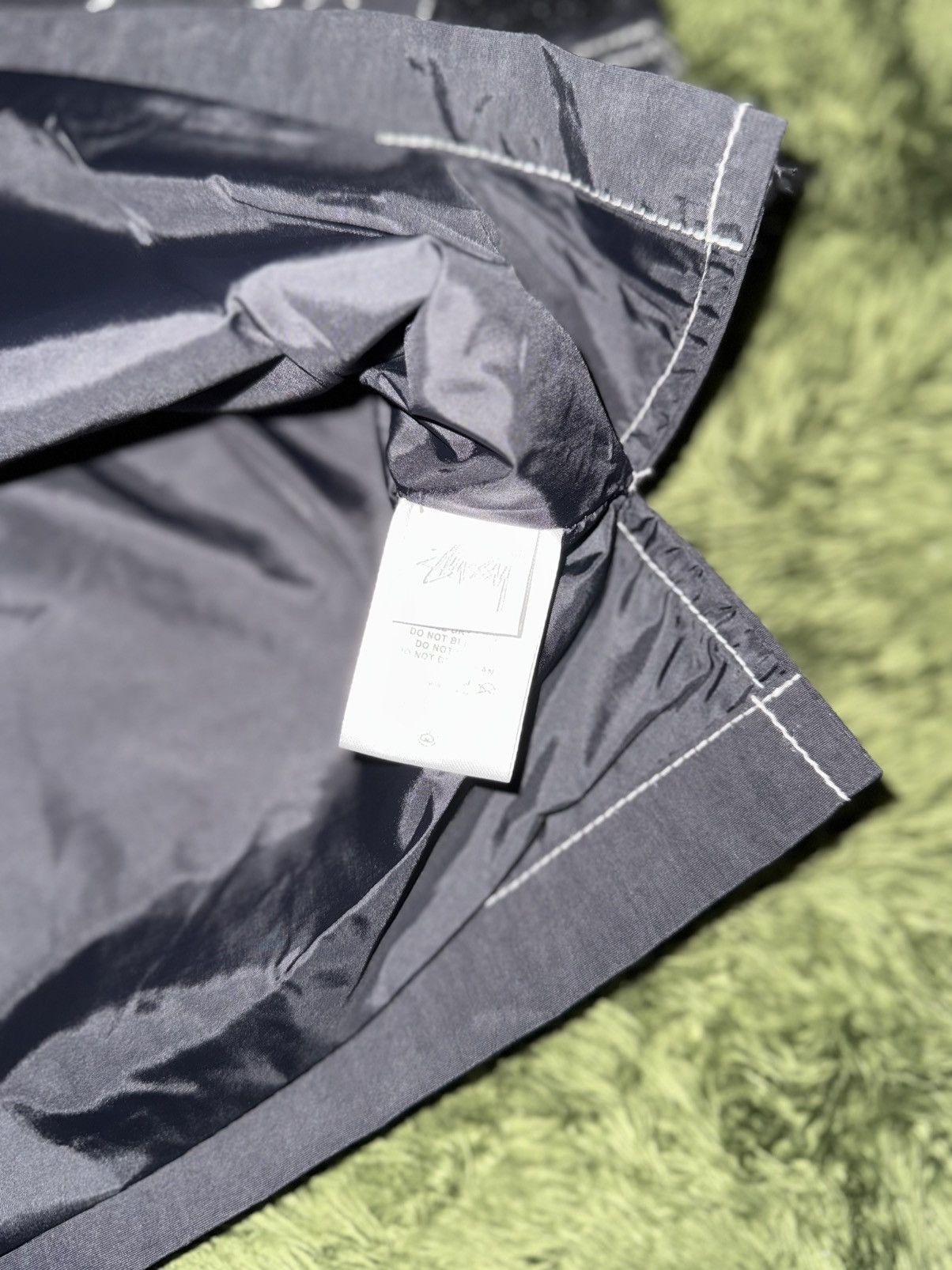 Stussy [XL] stussy stitched detail nylon hood anorak jacket black Size US XL / EU 56 / 4 - 6 Thumbnail