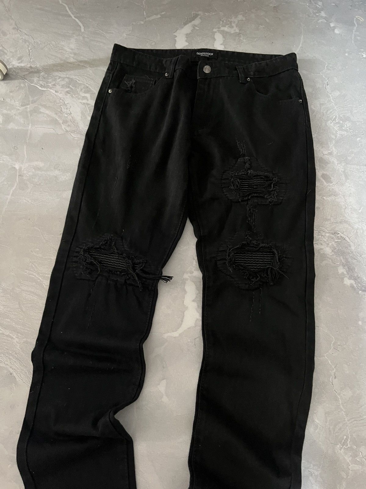 Vintage Rare Vintage Slim Denim Jeans — Glam Streetwear Style Swag Size US 33 - 2 Thumbnail