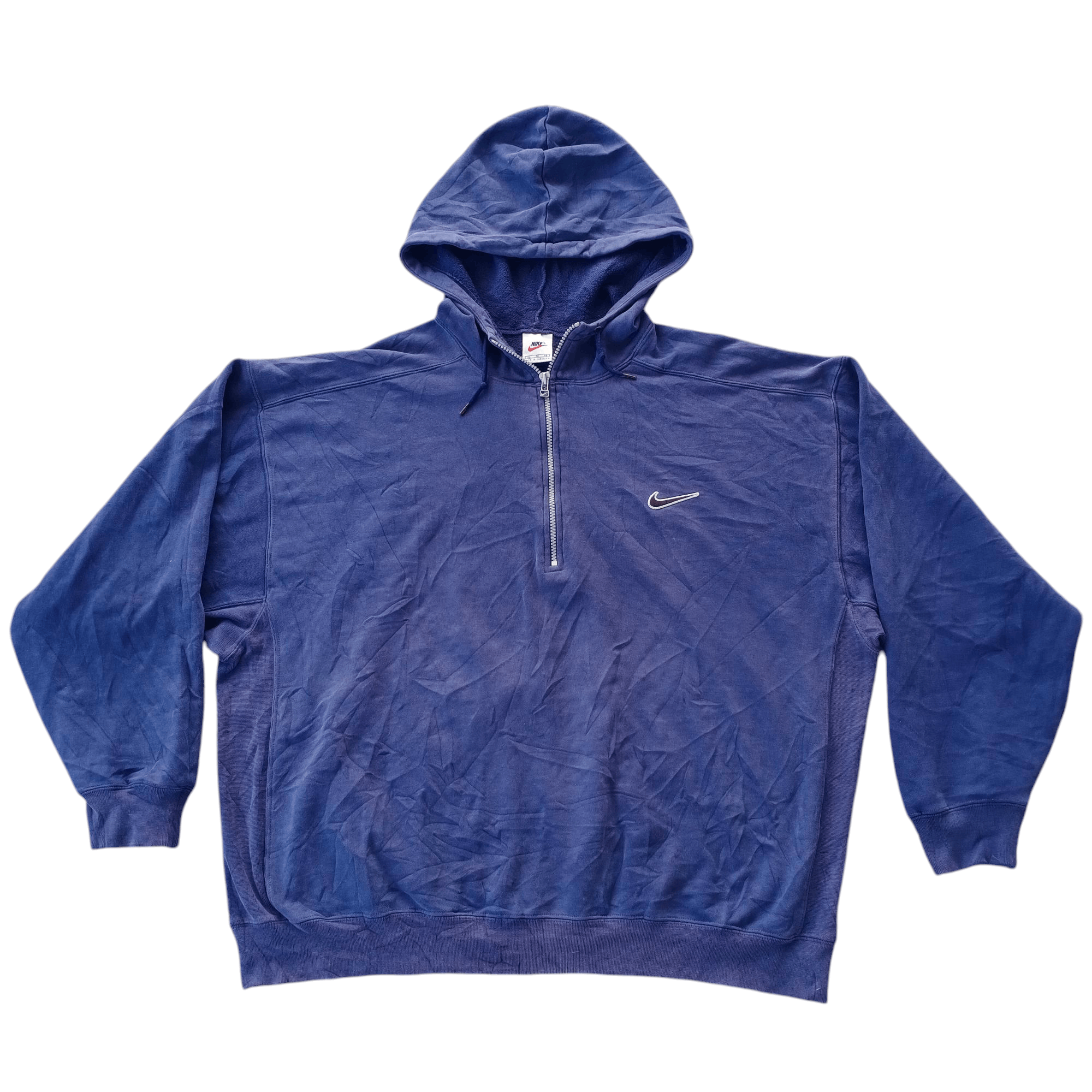 Vintage Nike Swoosh Blue Zip Up Hoodie Nike Vintage Nike Small