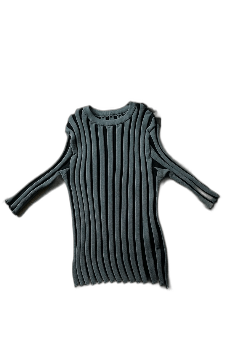Issey Miyake Issey Miyake Short Sleeve Color Block Sweater - dmc Size M / US 6-8 / IT 42-44 - 1 Thumbnail