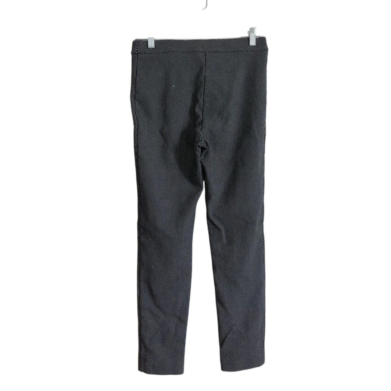 Other Maison Jules Black White Polka Dot Dress Crop Ankle Pants Size 30" / US 8 / IT 44 - 2 Thumbnail