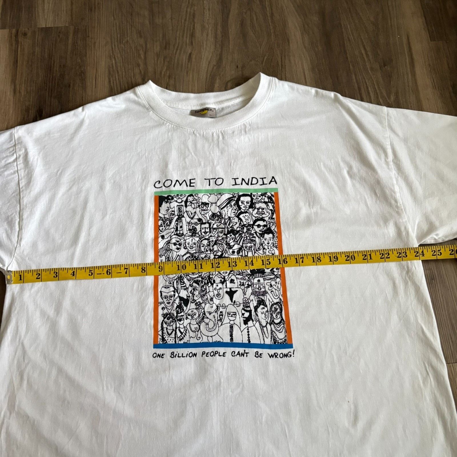 Vintage Vintage String Info India T-Shirt Men's Size XL White Rare Size US XL / EU 56 / 4 - 7 Thumbnail