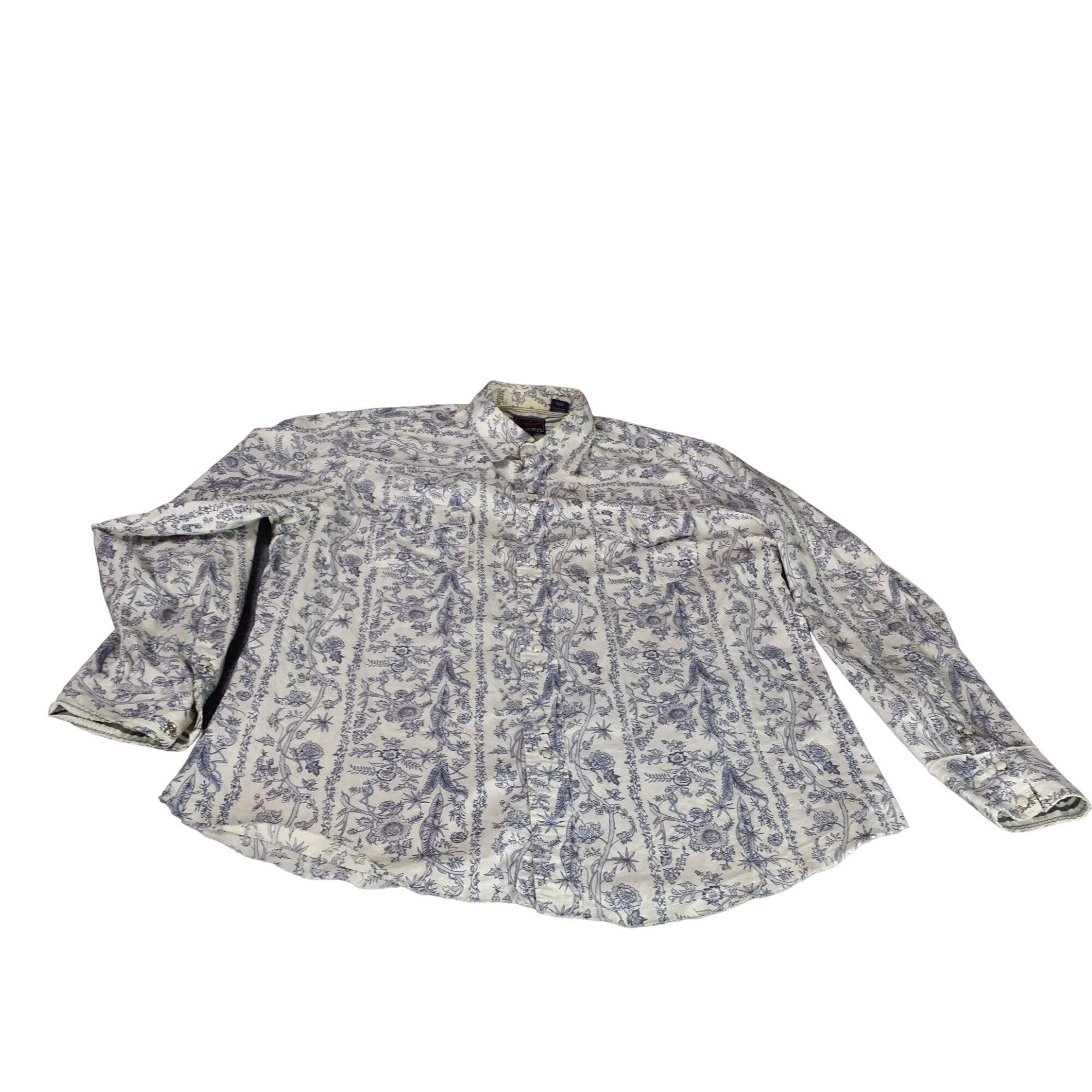 Roper Roper Pearl Snap Button Up Shirt Men Sz XL French Country To Size US XL / EU 56 / 4 - 1 Thumbnail